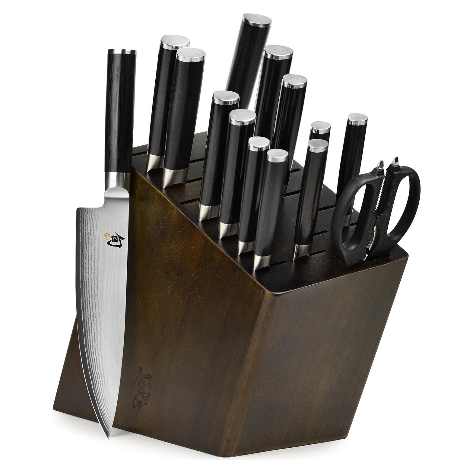 Conjunto de Cuchillos Shun Classic 15 Piezas Damasco