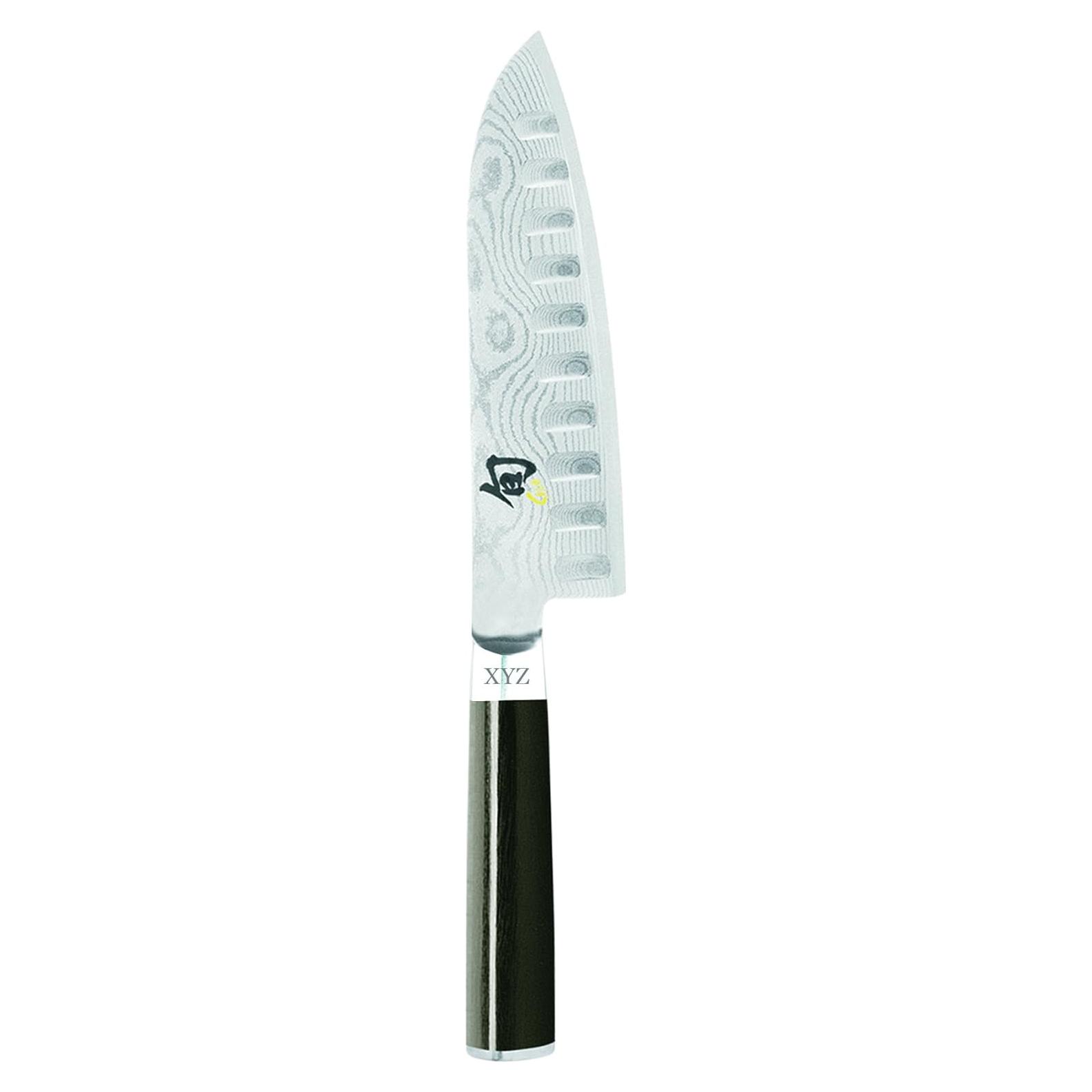 Cuchillo Santoku Shun 17.78 cm Acero VG-MAX Molienda Hueca