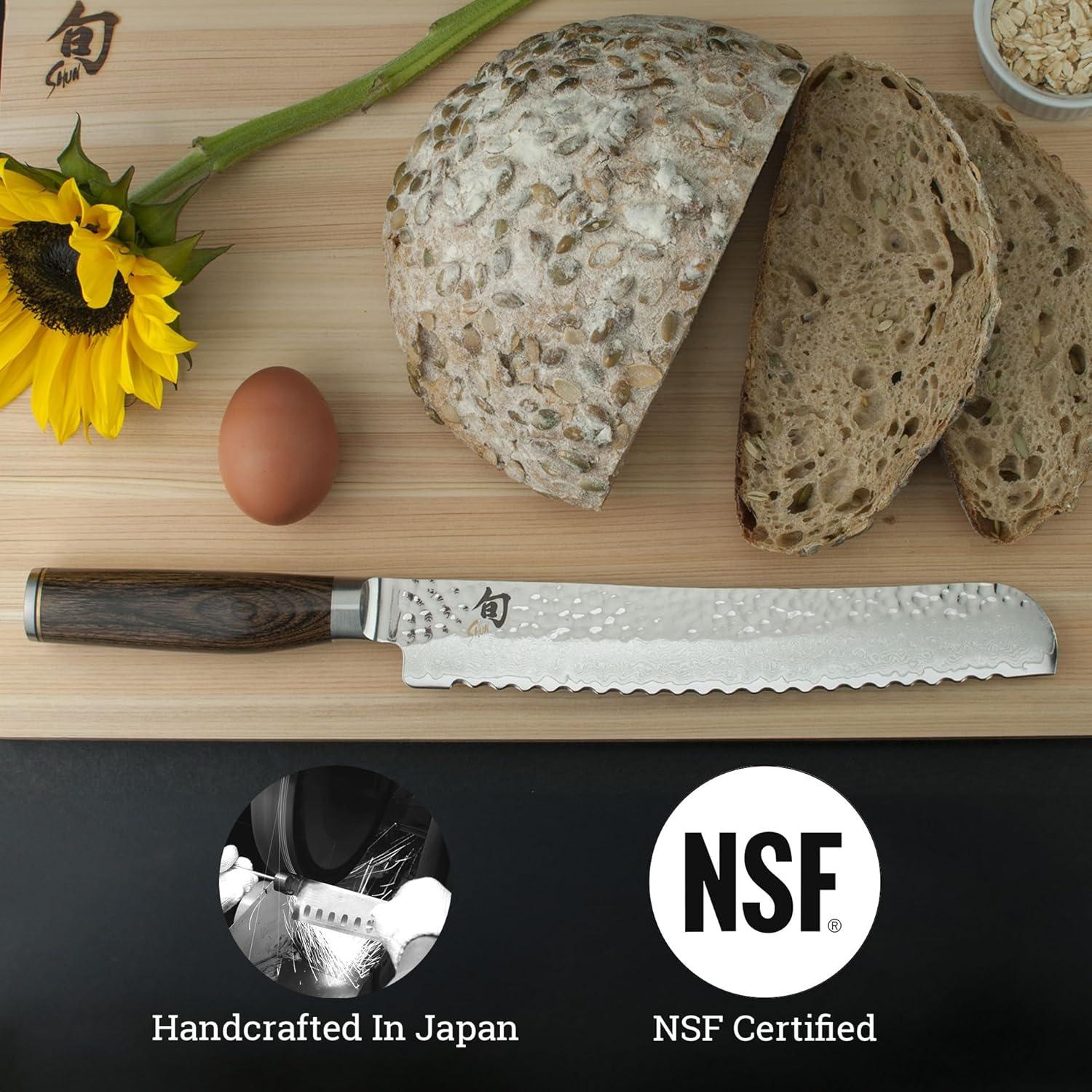 Cuchillo de Pan Shun Premier 22.86 cm Serrado Acero Inoxidable