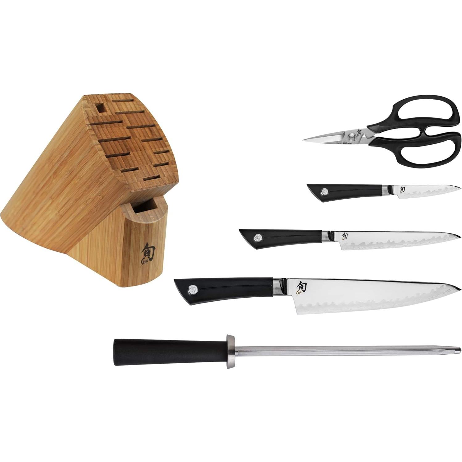 Set de Bloque de Cuchillos Shun Sora 6 Piezas Acero VG10