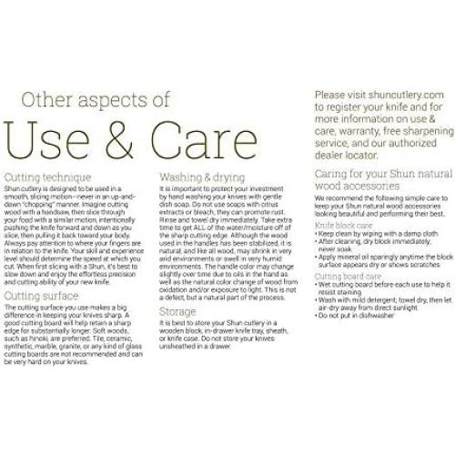 Conjunto de Cuchillos para Carne Shun Shima 4 Piezas 12.7 cm