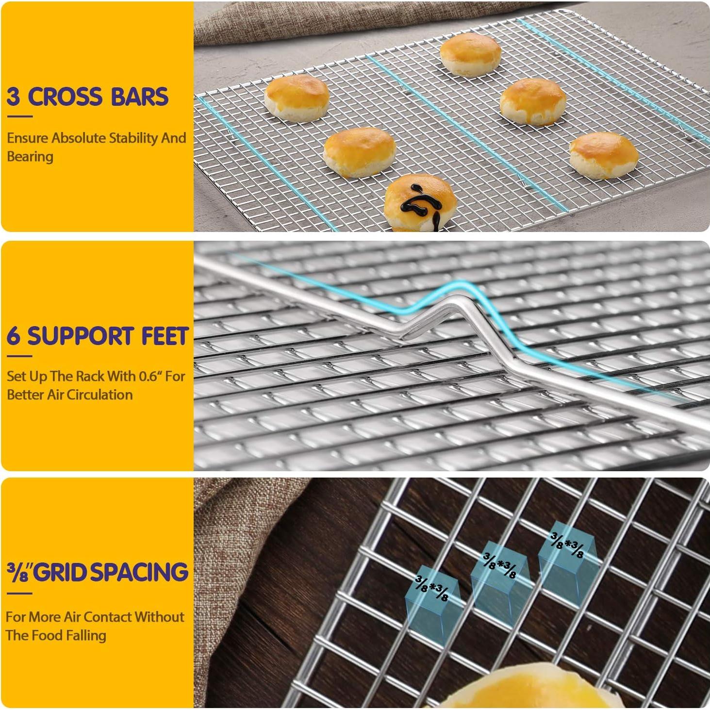 Rejilla de Enfriamiento Hiware Acero Inoxidable 30x42 cm