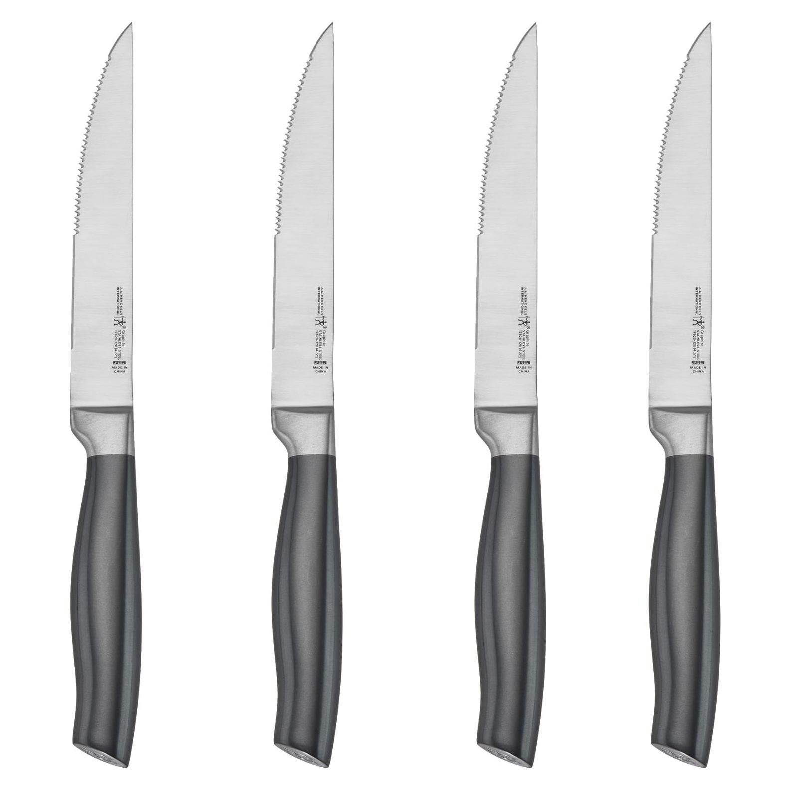 Cuchillos de Carne Henckels Graphite 4 Piezas Acero Inoxidable