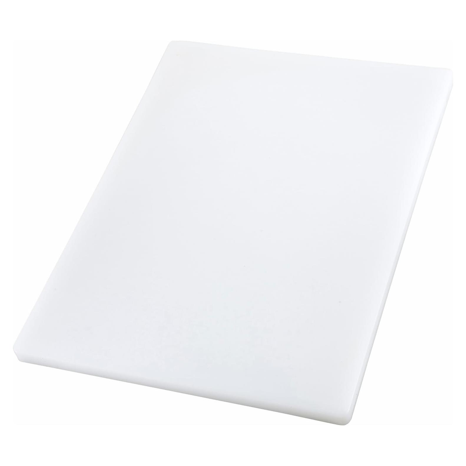 Tabla de Cortar Plástico Winco CBXH-1520 50.8x37.6 cm Blanca