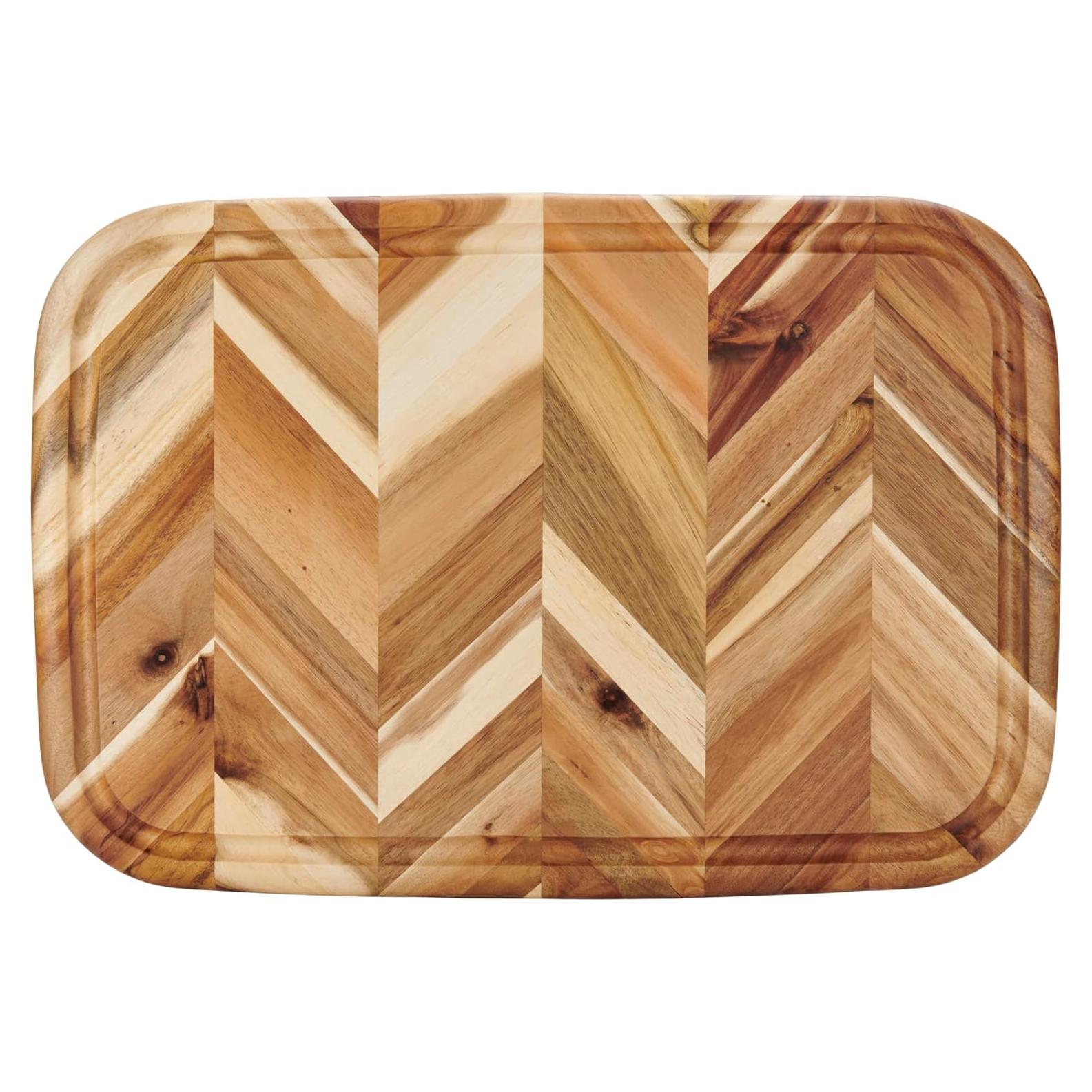 Tabla de Carving GoodCook Herringbone 49.5x34.8cm Acacia
