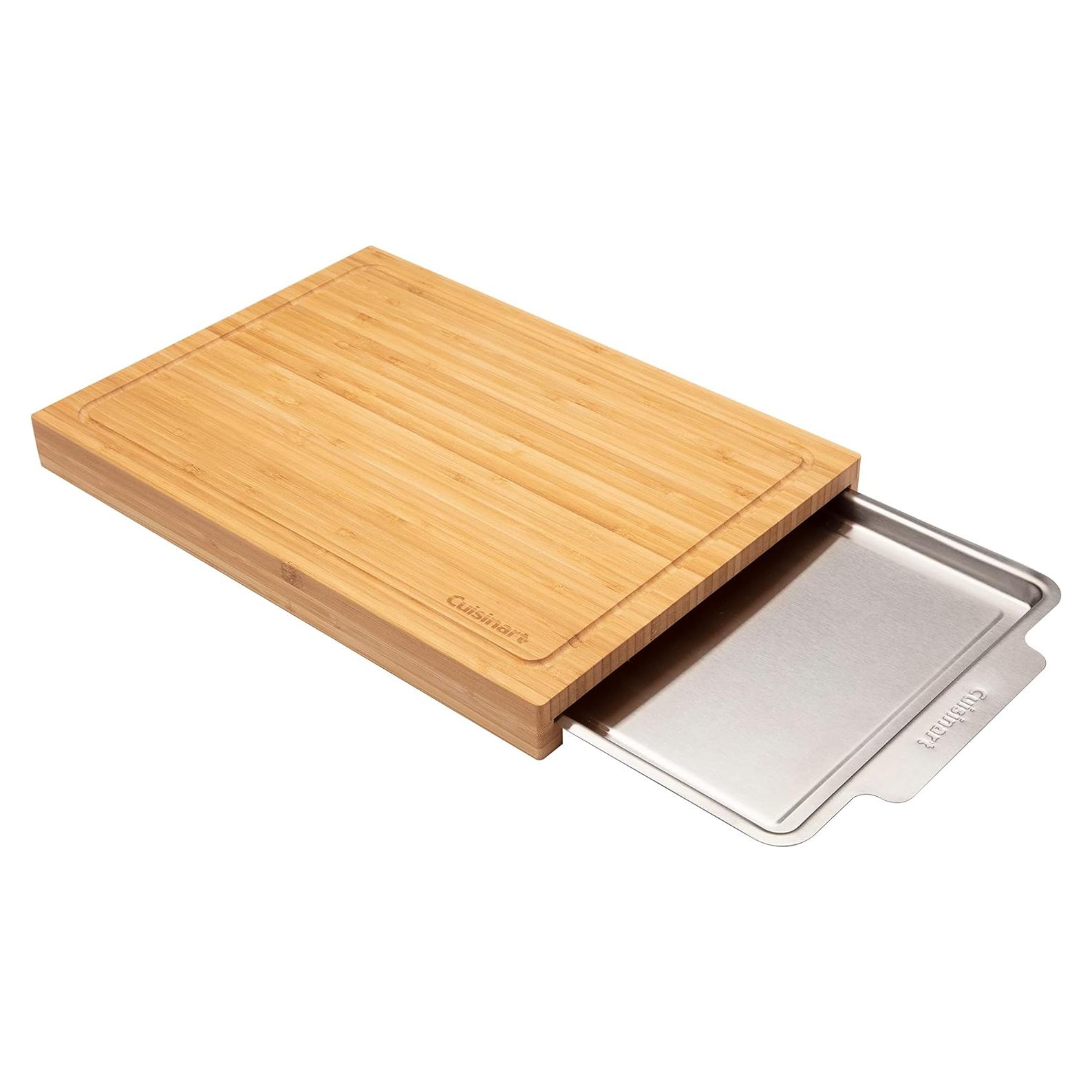 Tabla de Cortar de Bambú Cuisinart CPK-4884 con Bandeja Inoxidable