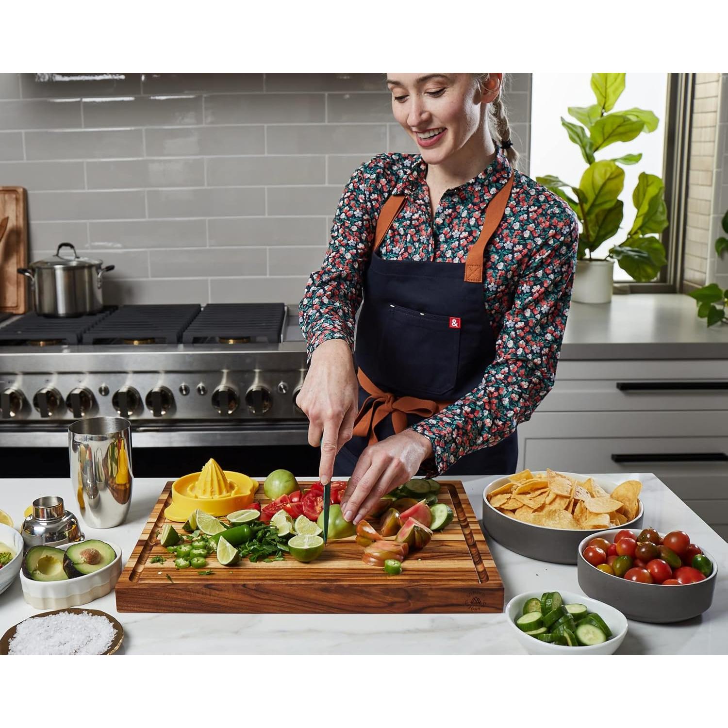 Tabla de Cortar de Madera de Teca Sonder Los Ángeles 45.7x35.6 cm