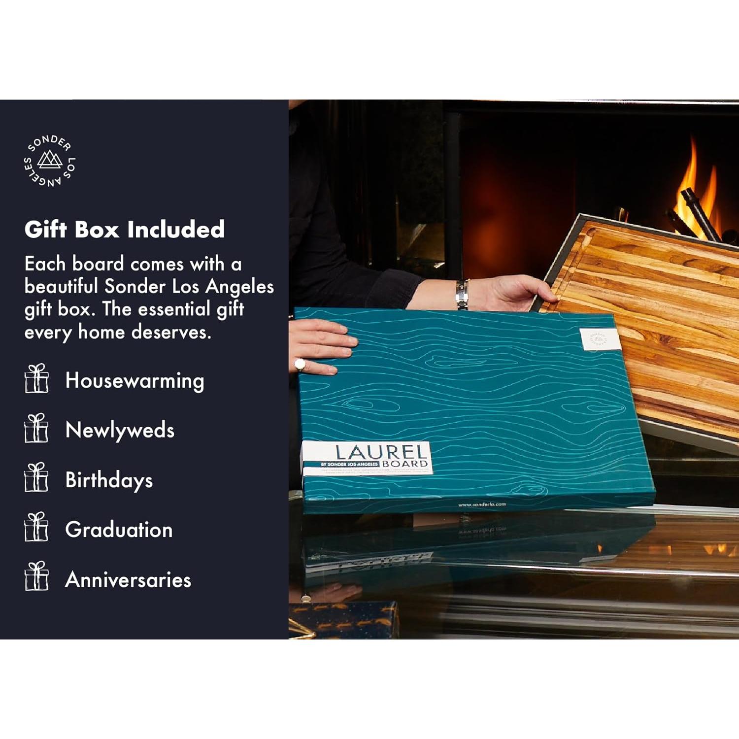 Tabla de Cortar de Madera de Teca Sonder Los Ángeles 45.7x35.6 cm