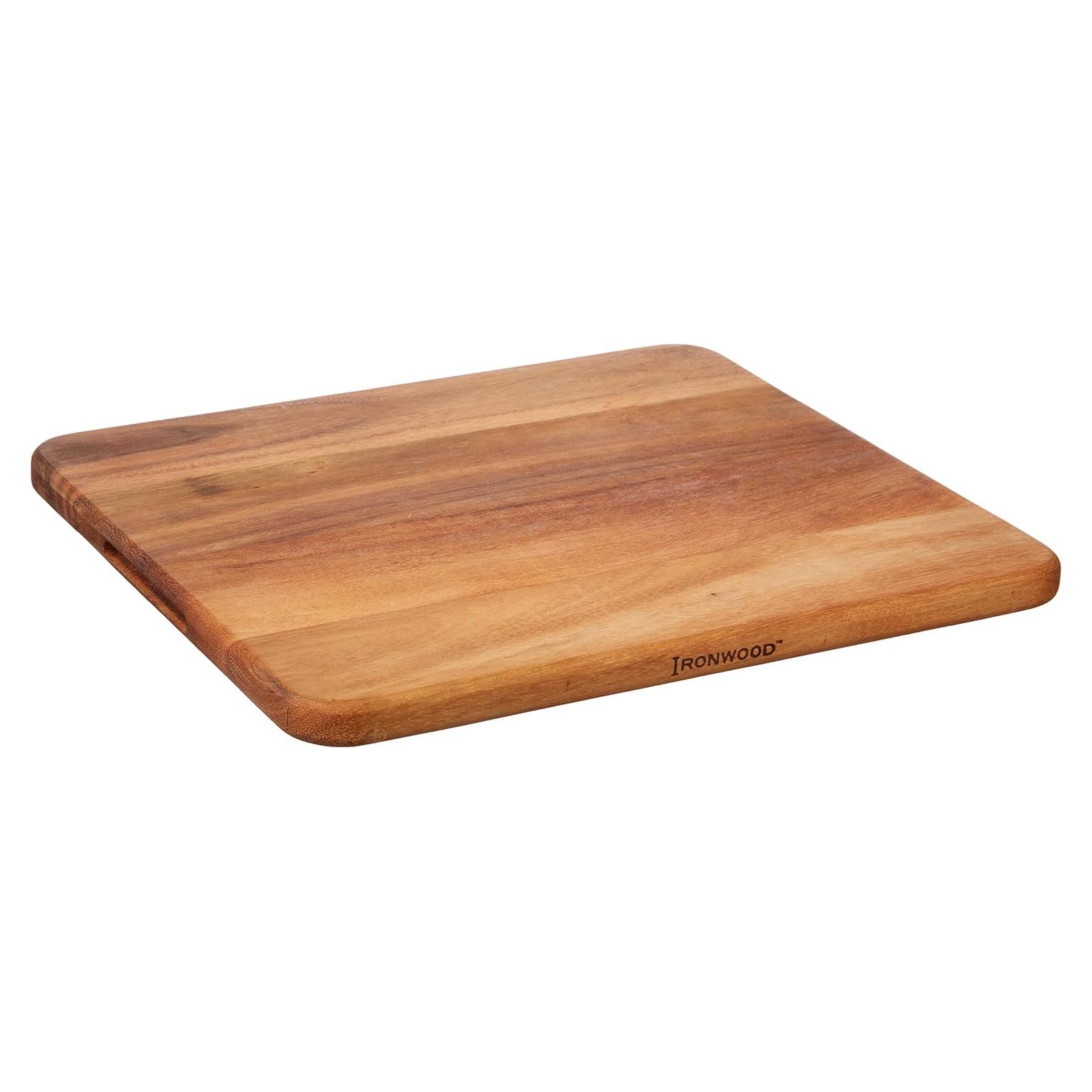 Tabla de Cortar Ironwood Gourmet 28735, Madera de Acacia 40.6x35.6cm