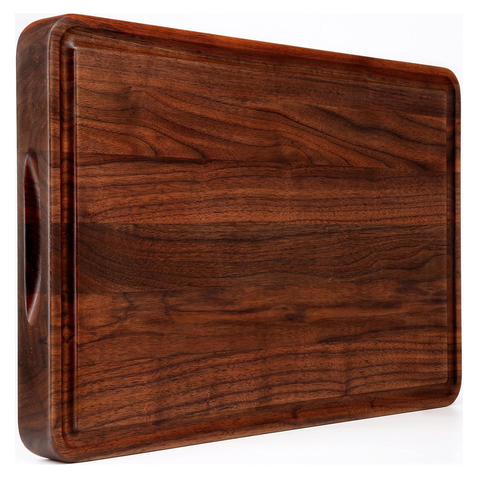 Tabla de Cortar de Madera de Nogal AZRHOM 45.7x30.5cm Reversible