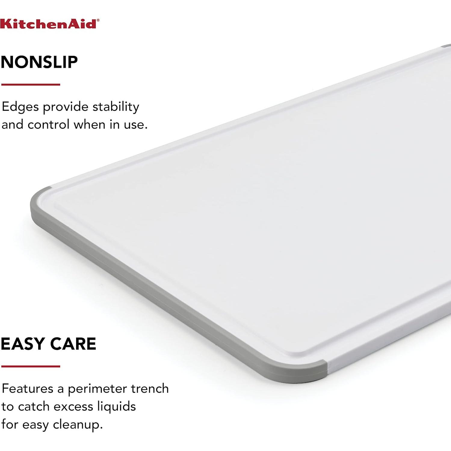 Tabla de Cortar Plástica KitchenAid 45.72x30.48 cm Antideslizante