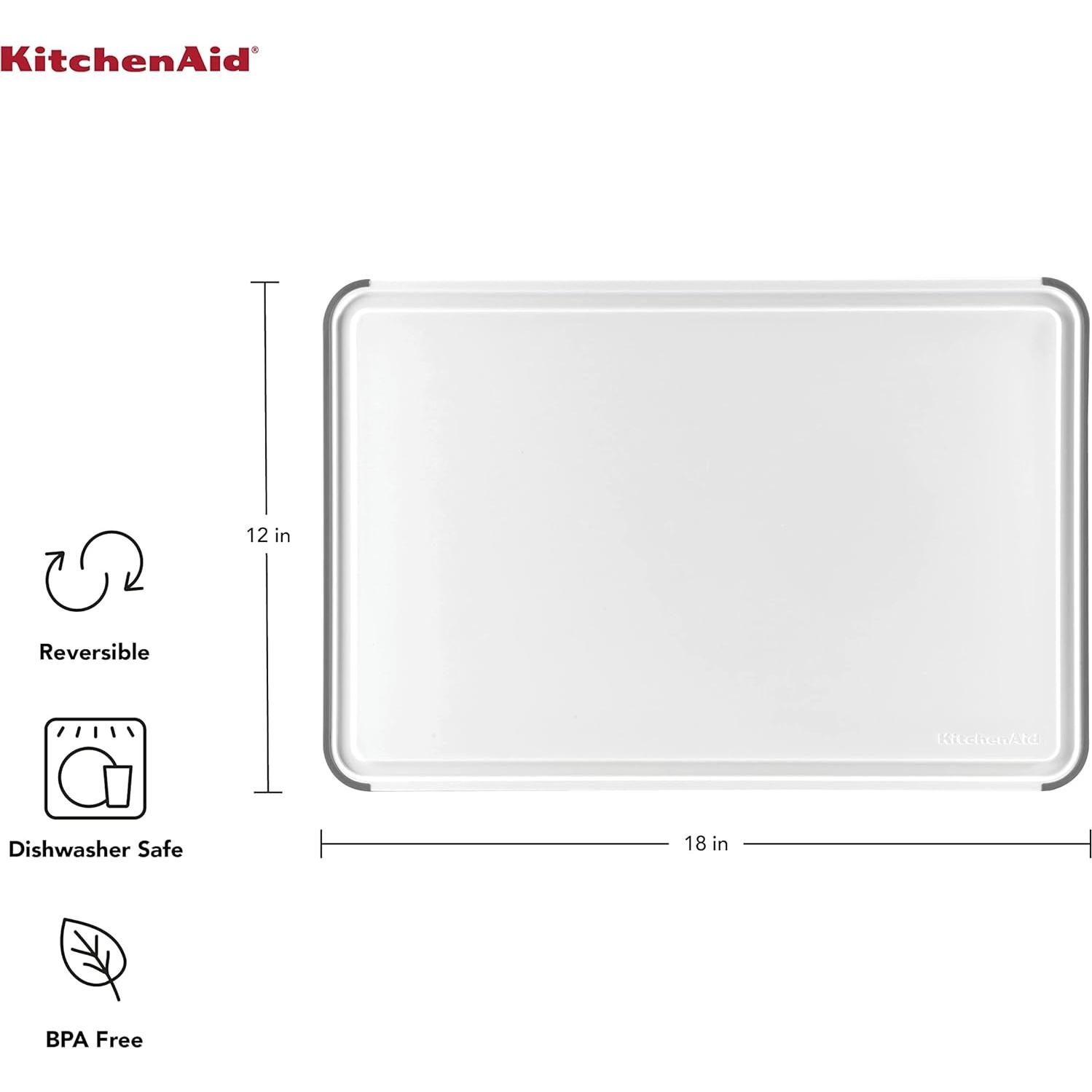 Tabla de Cortar Plástica KitchenAid 45.72x30.48 cm Antideslizante