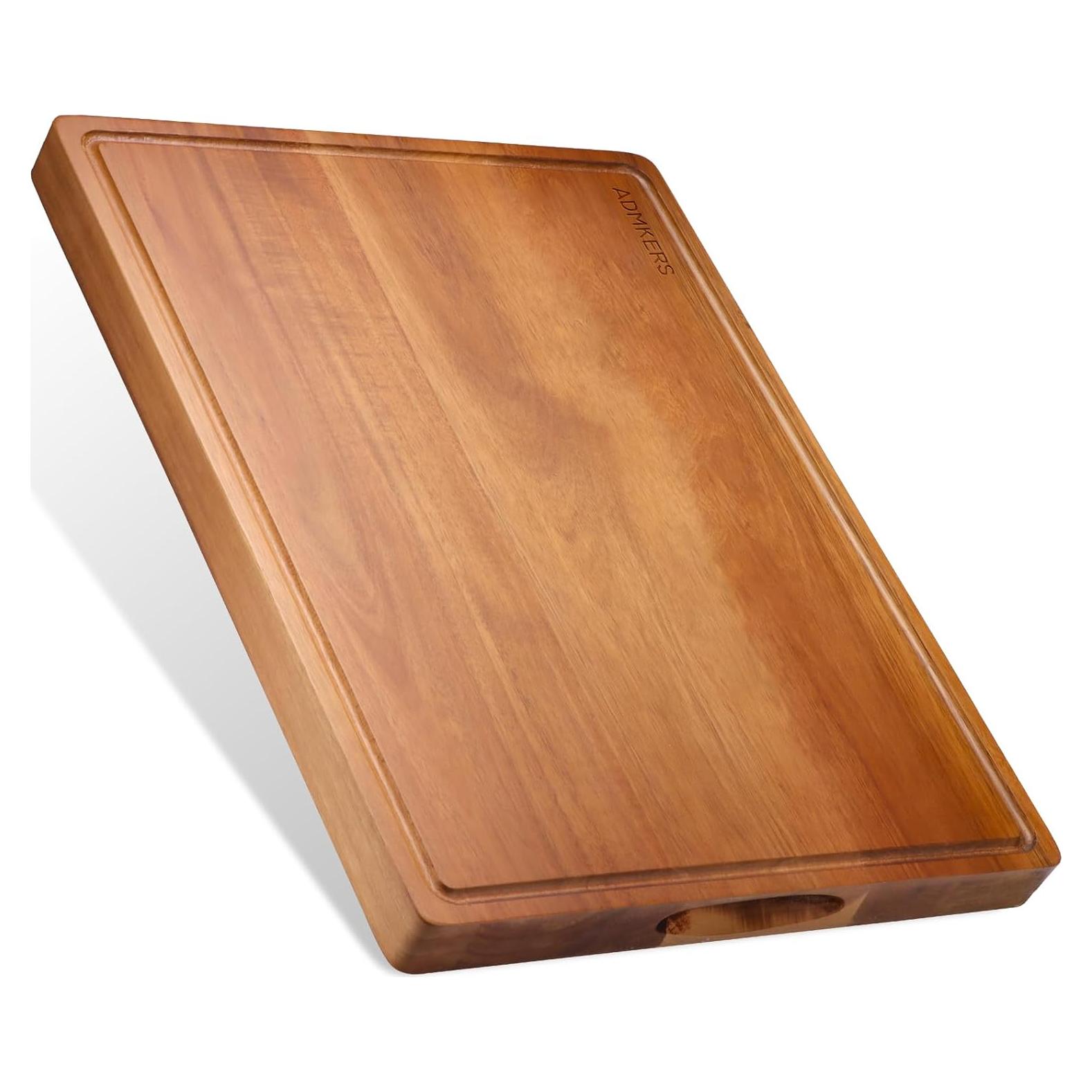 Tabla de Cortar de Madera de Acacia ADMKERS 43x30 cm con Canal