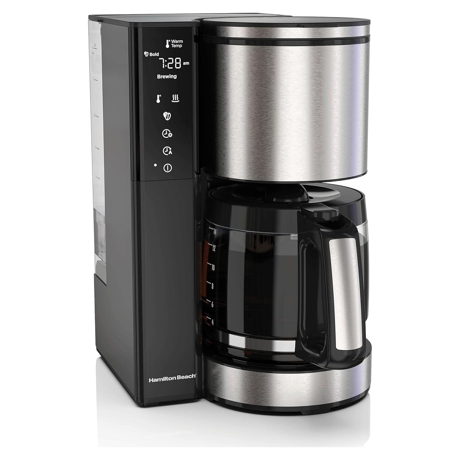 Cafetera Programable Hamilton Beach 14 Tazas 2.07L Negra