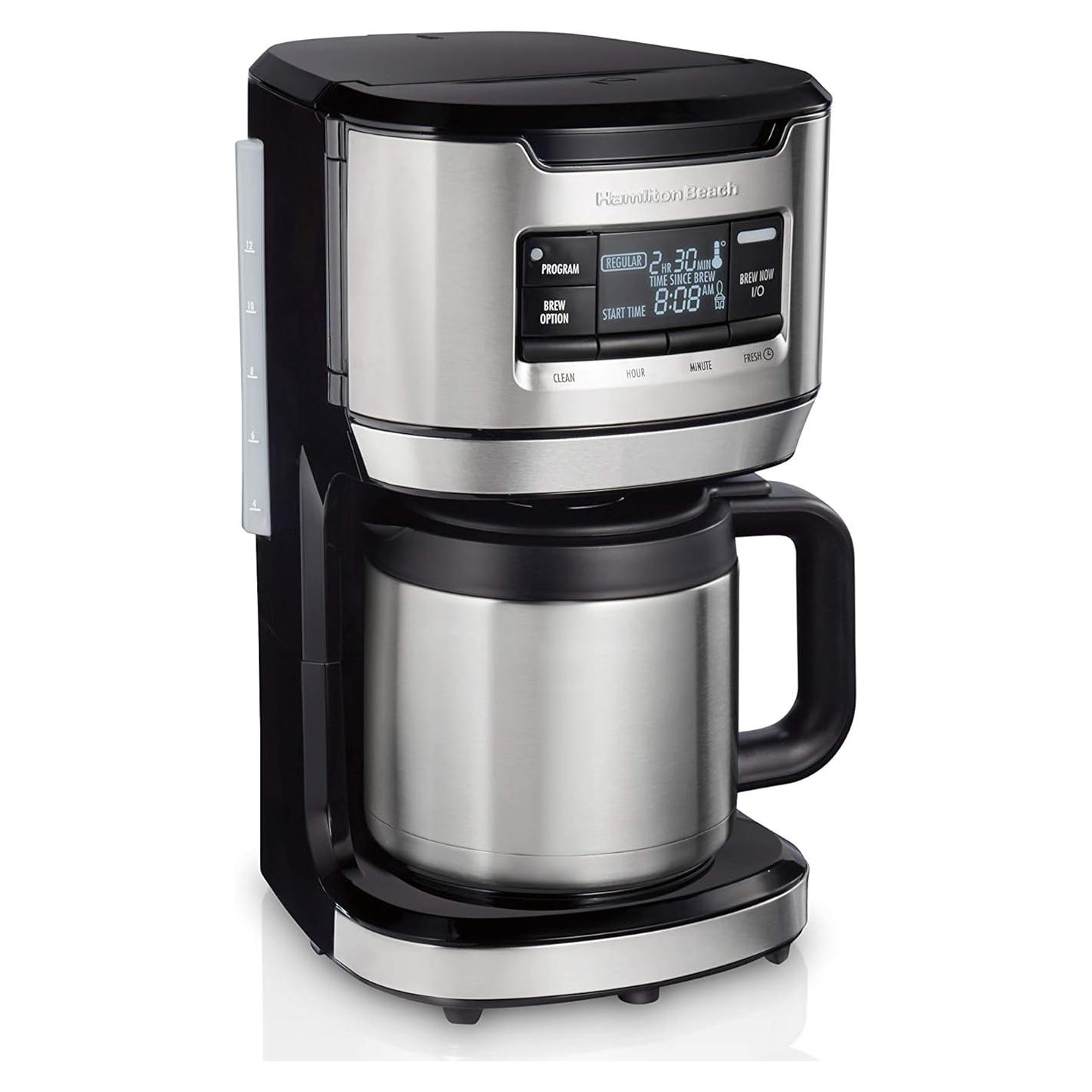 Cafetera Programable Hamilton Beach 12 Tazas Jarra Térmica
