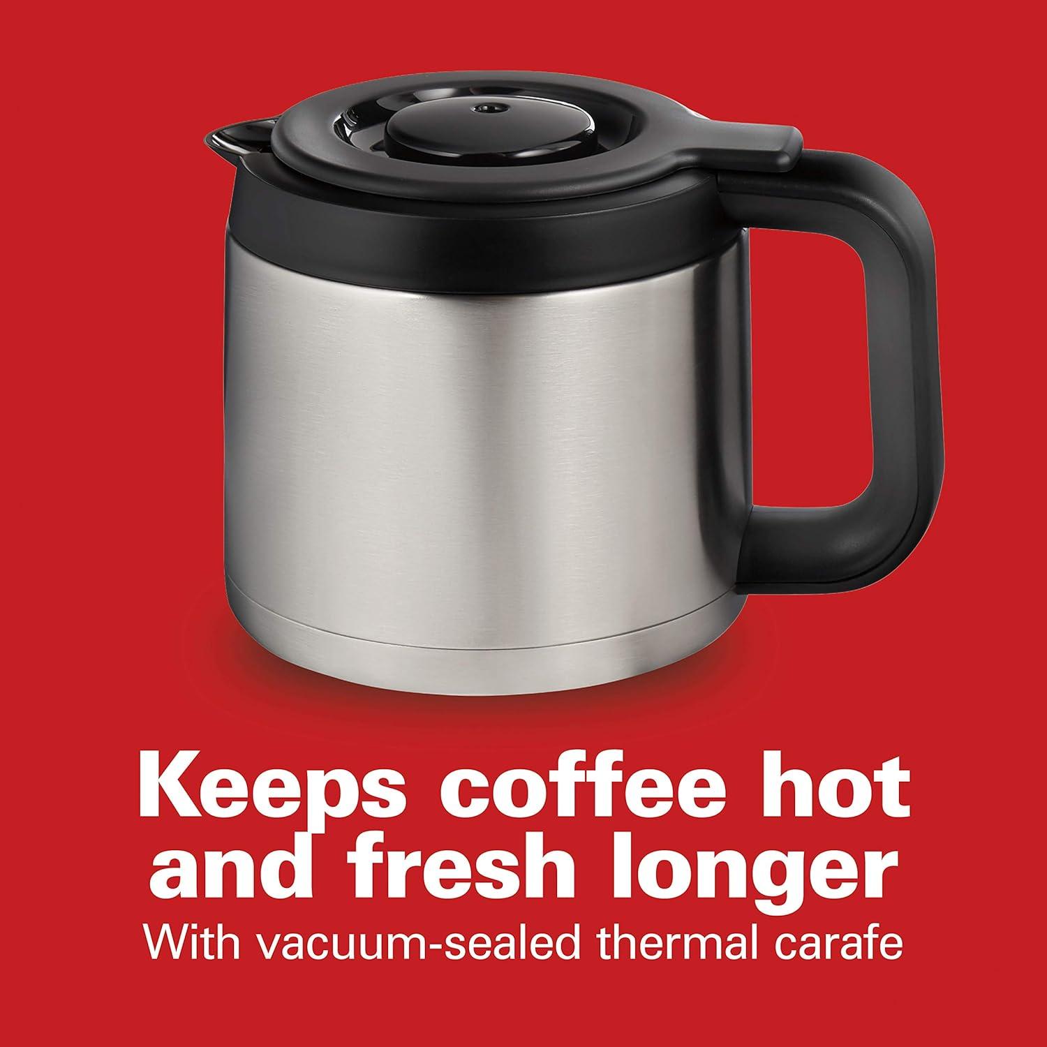 Cafetera Programable Hamilton Beach 12 Tazas Jarra Térmica