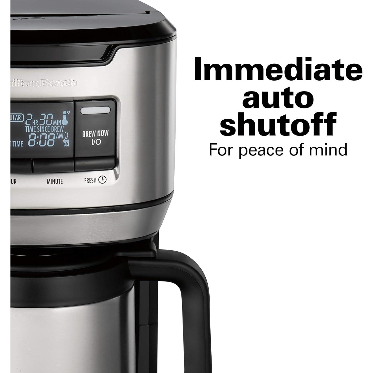 Cafetera Programable Hamilton Beach 12 Tazas Jarra Térmica