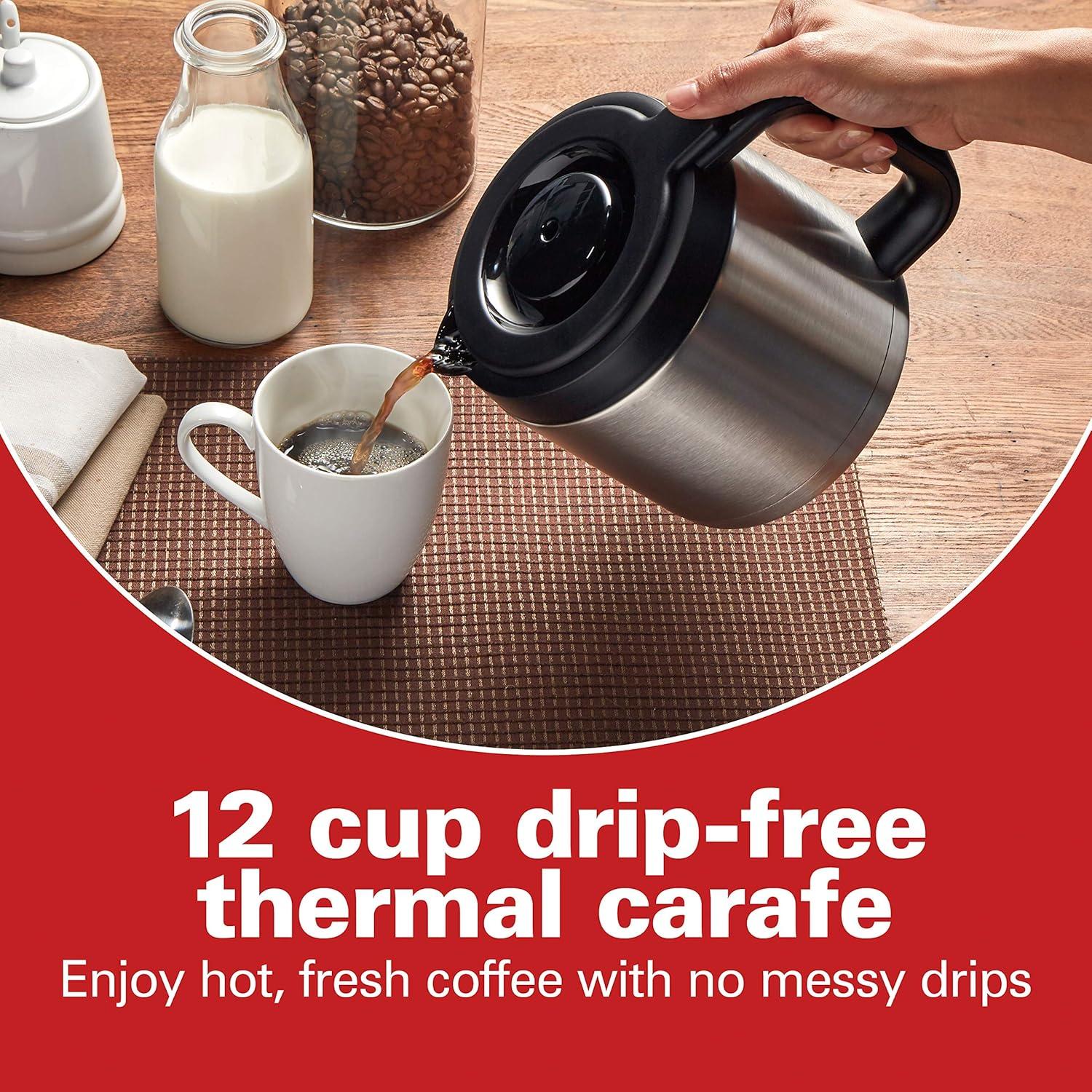 Cafetera Programable Hamilton Beach 12 Tazas Jarra Térmica