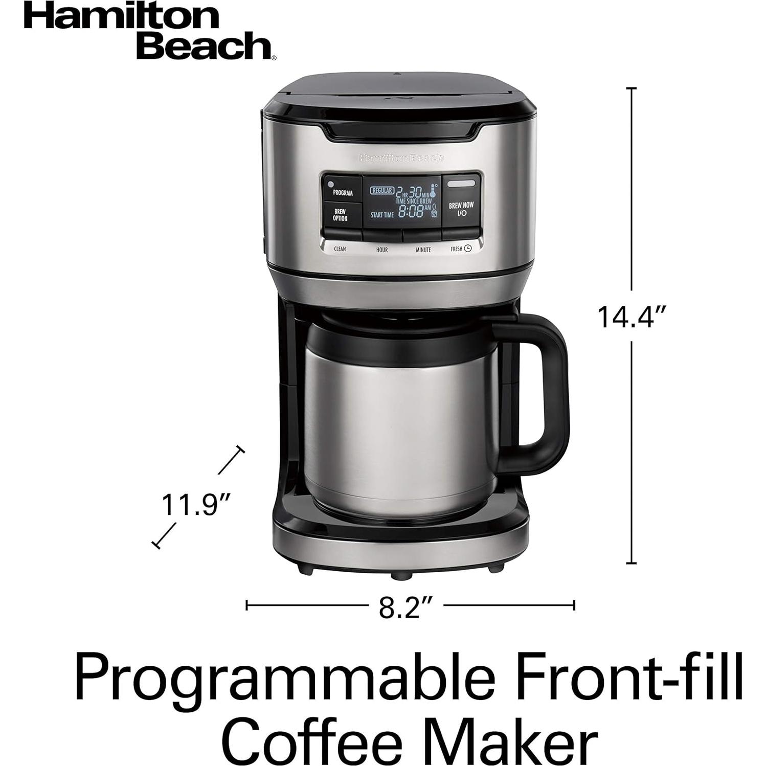 Cafetera Programable Hamilton Beach 12 Tazas Jarra Térmica