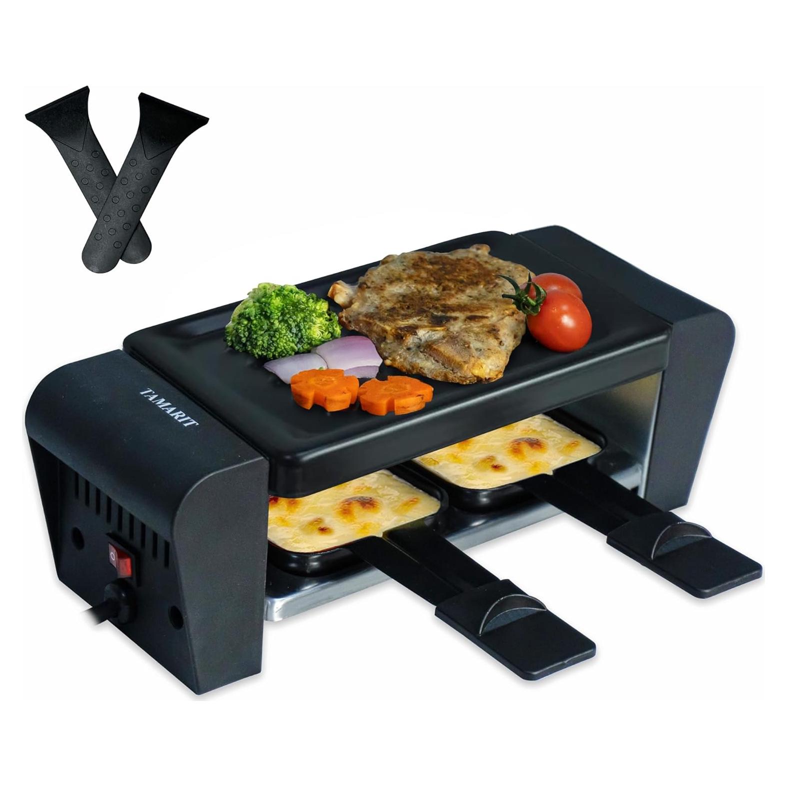 Parrilla Raclette Eléctrica Tamarit para 2 Personas 450W