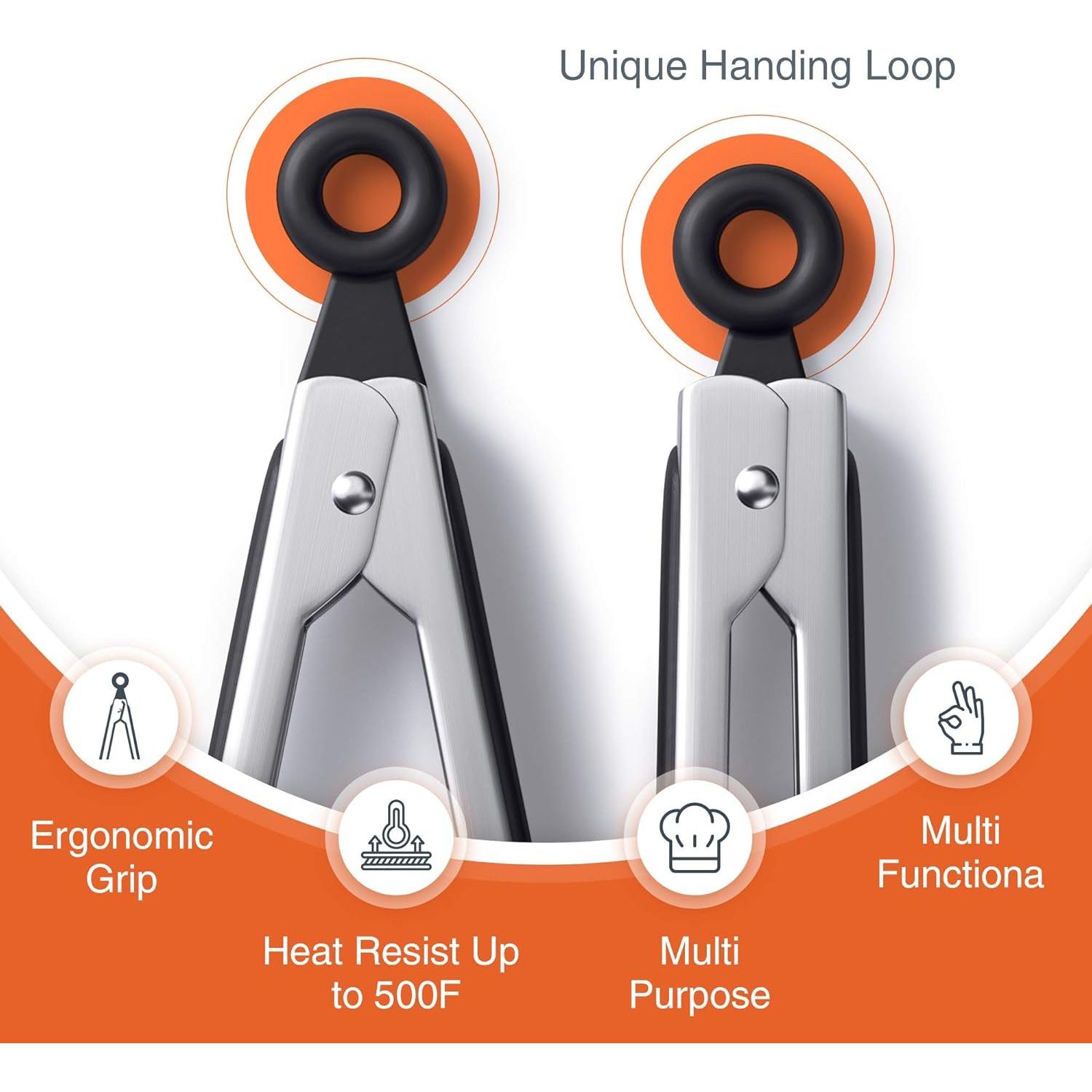 Pinzas de Acero Inoxidable Tribal Cooking - 22.86 cm y 30.48 cm