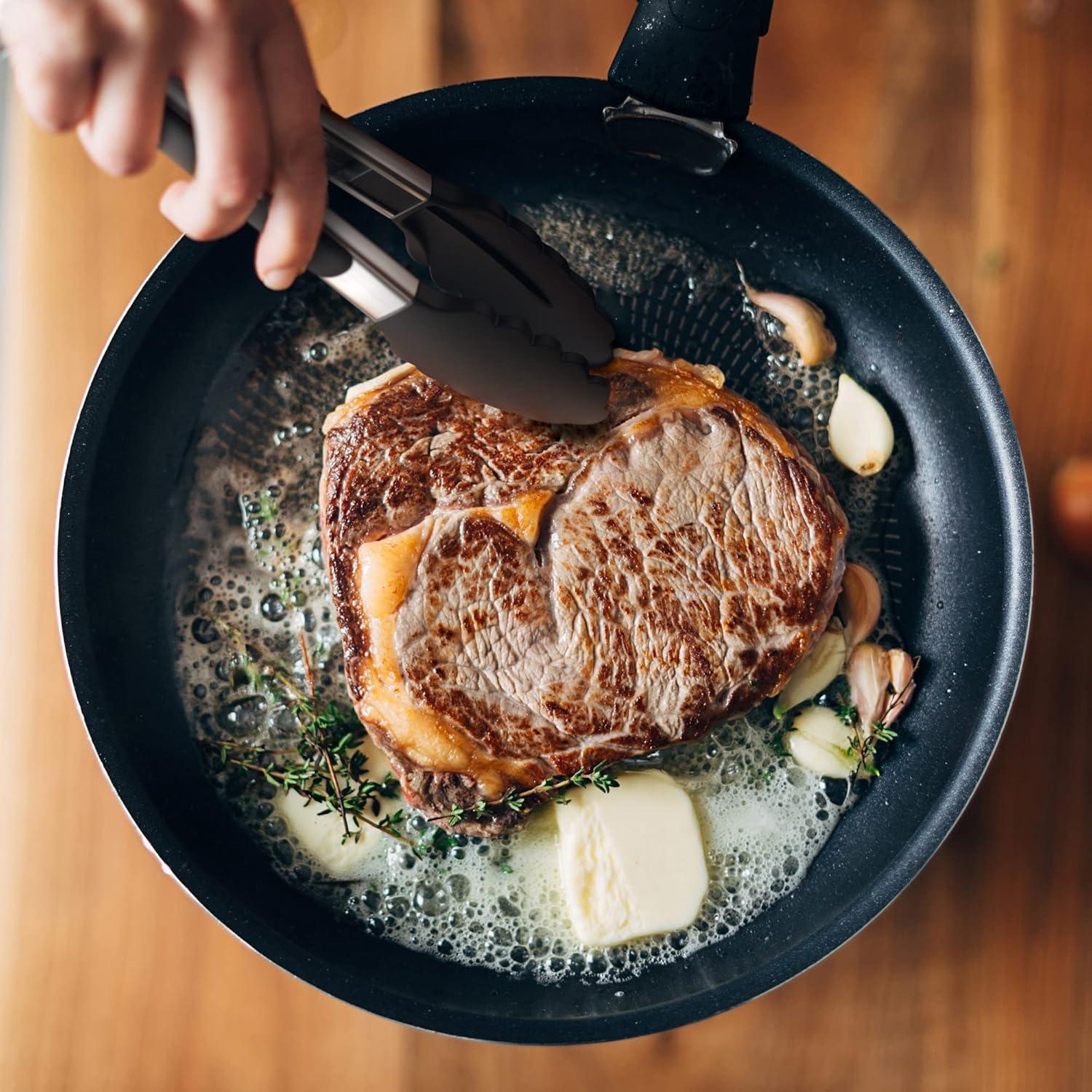 Pinzas de Acero Inoxidable Tribal Cooking - 22.86 cm y 30.48 cm