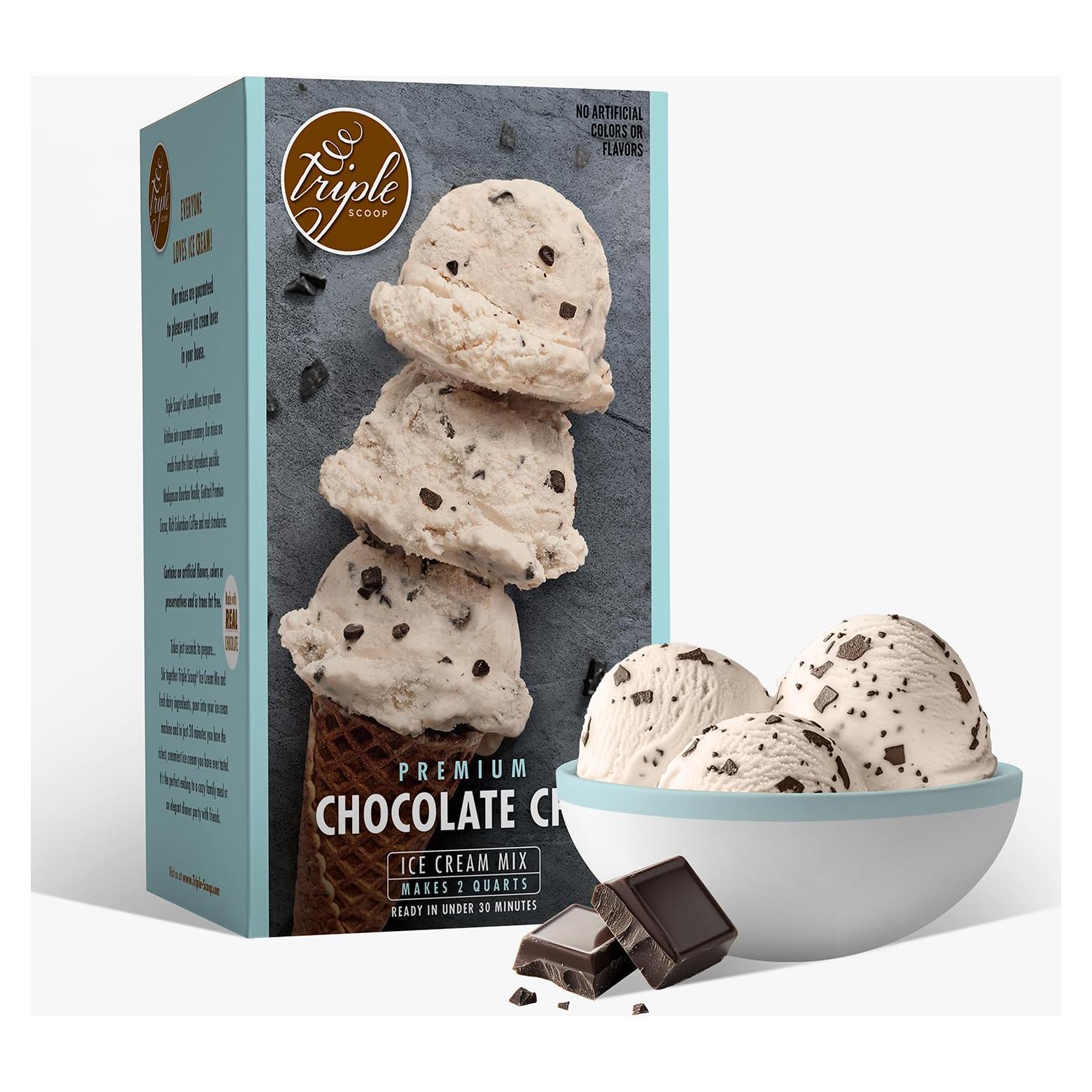 Mezcla de Helado Premium Triple Scoop Vainilla con Chocolate 1.4kg