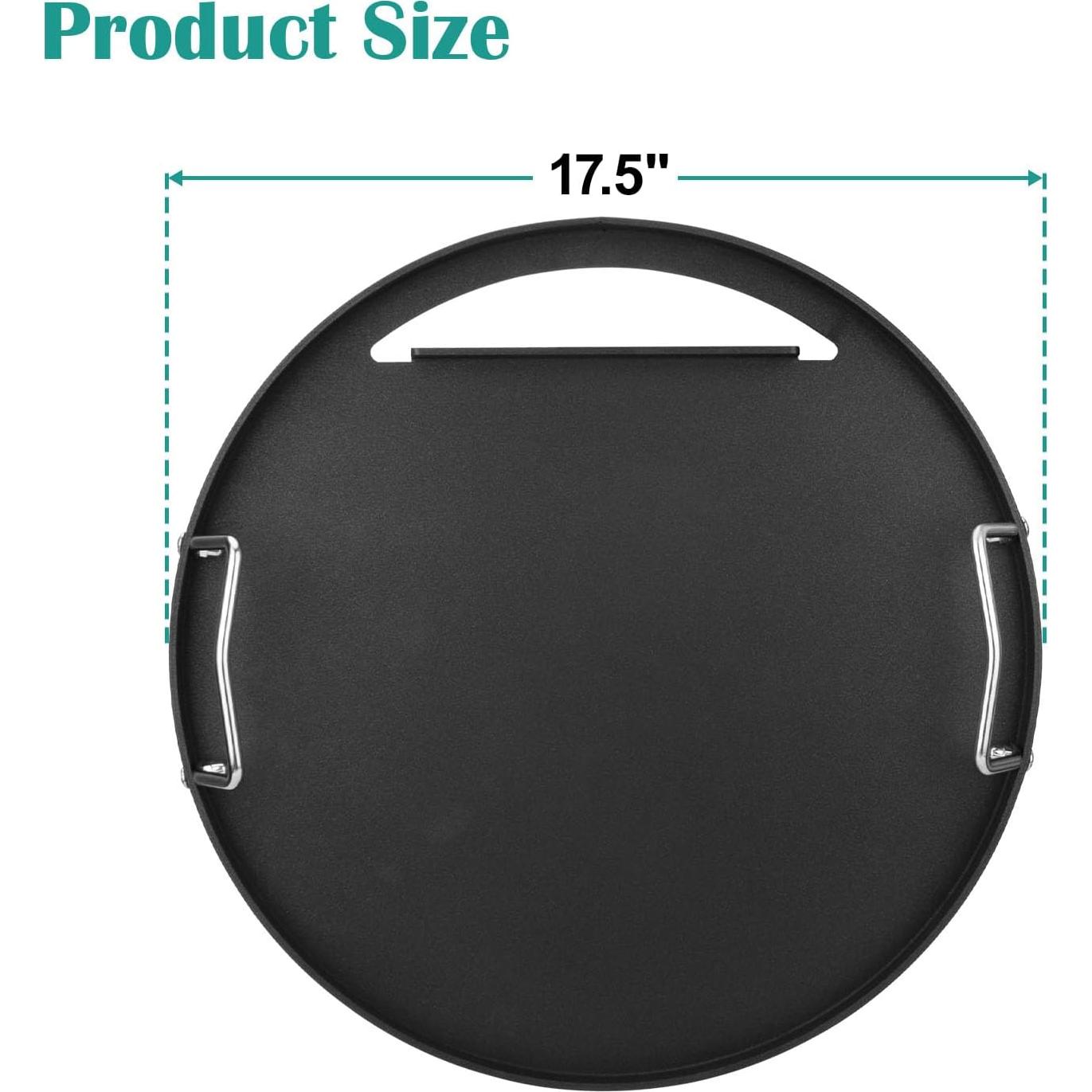 Plancha de Acero al Carbono EasiBBQ 44.45 cm para Parrillas Weber