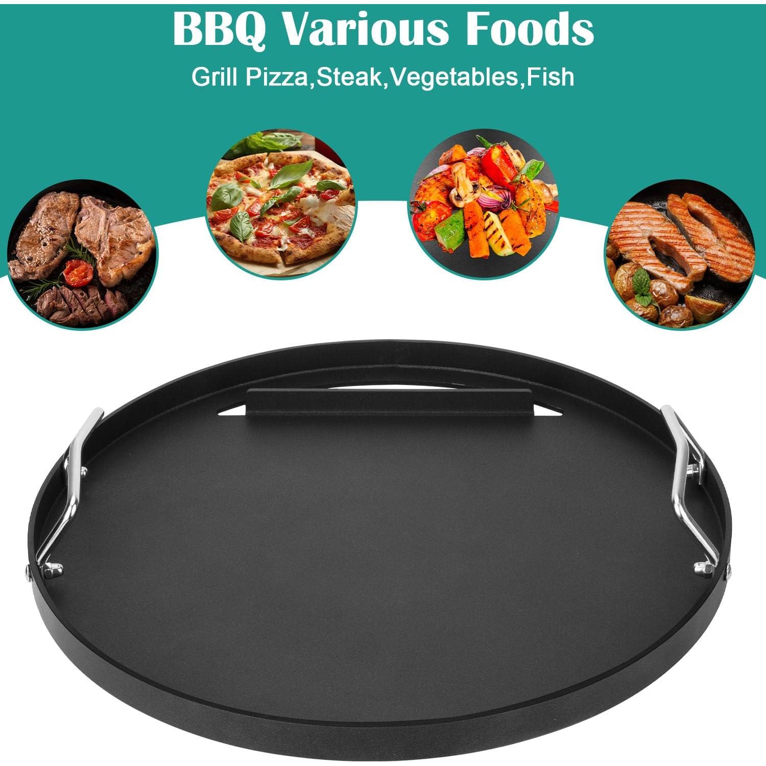 Plancha de Acero al Carbono EasiBBQ 44.45 cm para Parrillas Weber