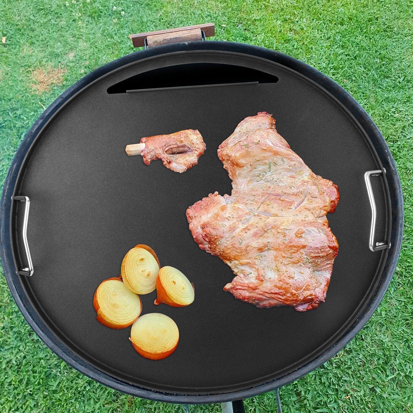 Plancha de Acero al Carbono EasiBBQ 44.45 cm para Parrillas Weber