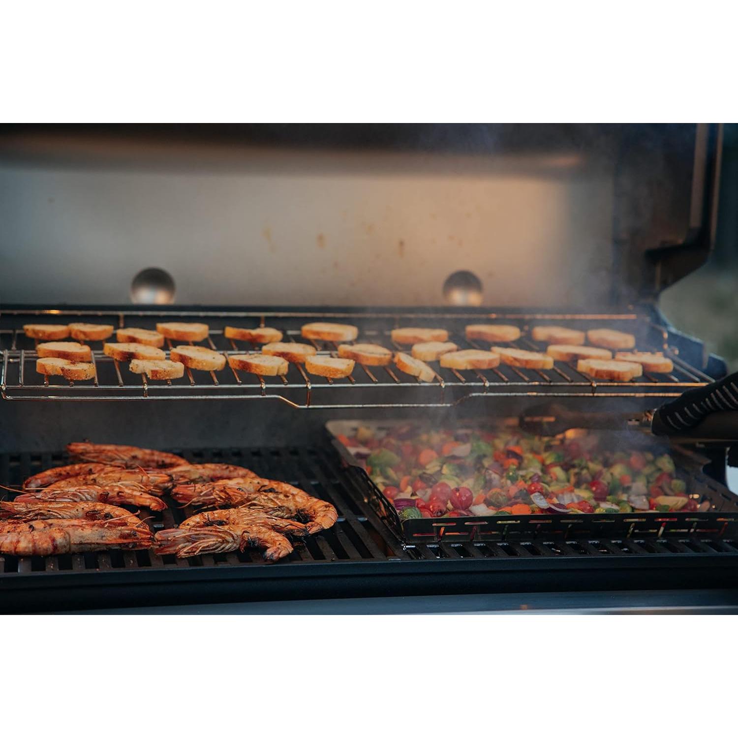 Cesta de Asado Weber Crafted 44.1x41.6 cm - Acero Inoxidable