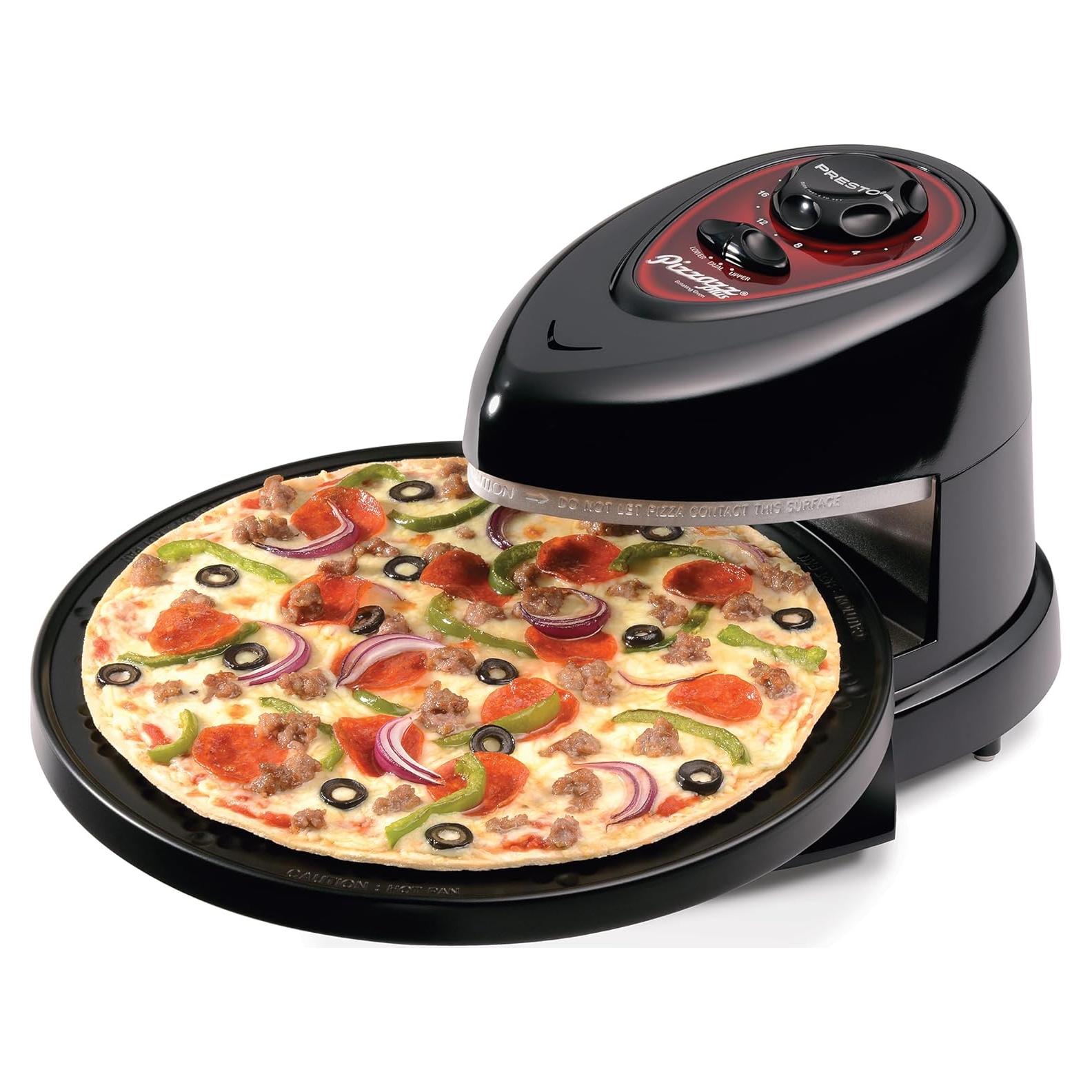 Horno Rotatorio Presto Pizzazz Plus 30cm Negro 1235W