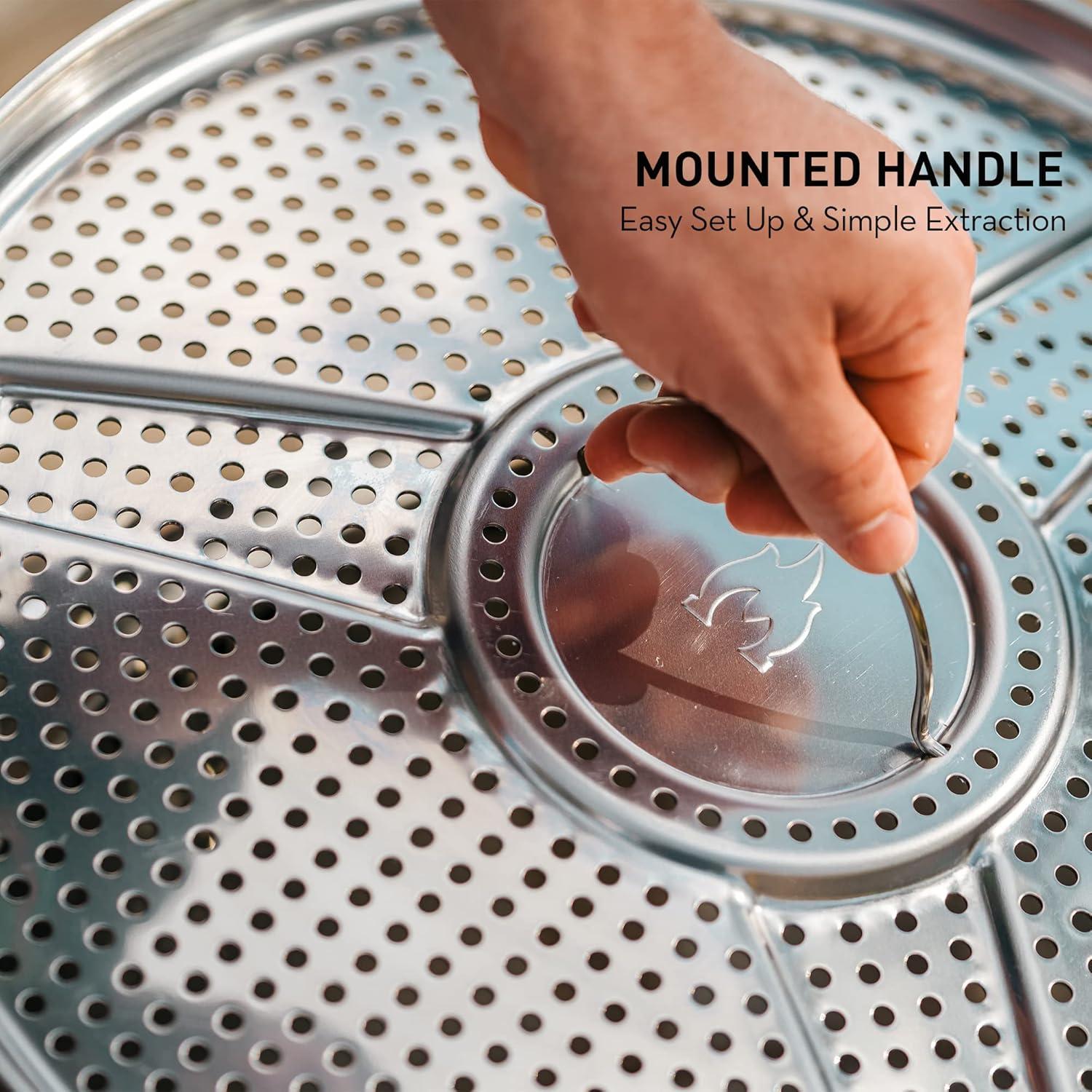 Adaptador de Pellets Solo Stove Bonfire - Acero Inoxidable 43.9 cm