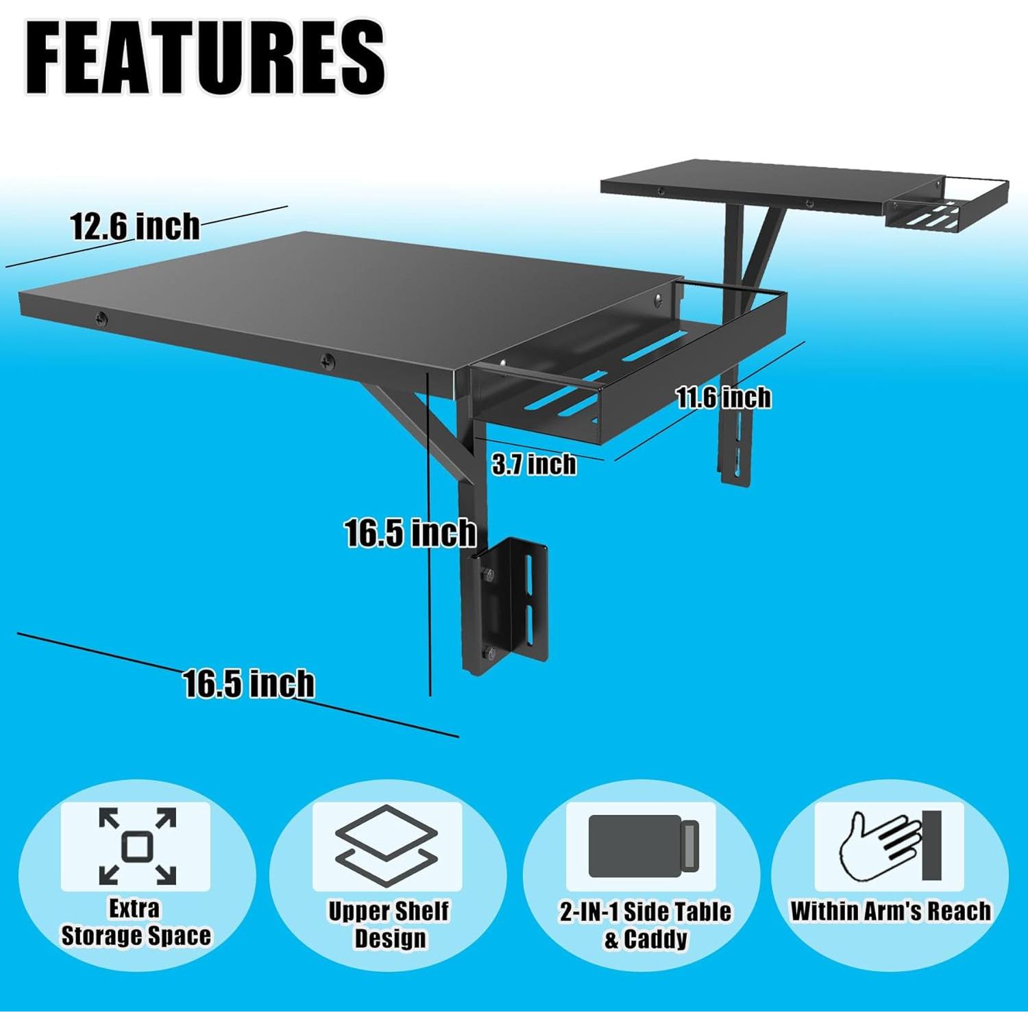 Estante Superior para Plancha Blackstone 36"/28" - Trybuy, Negro