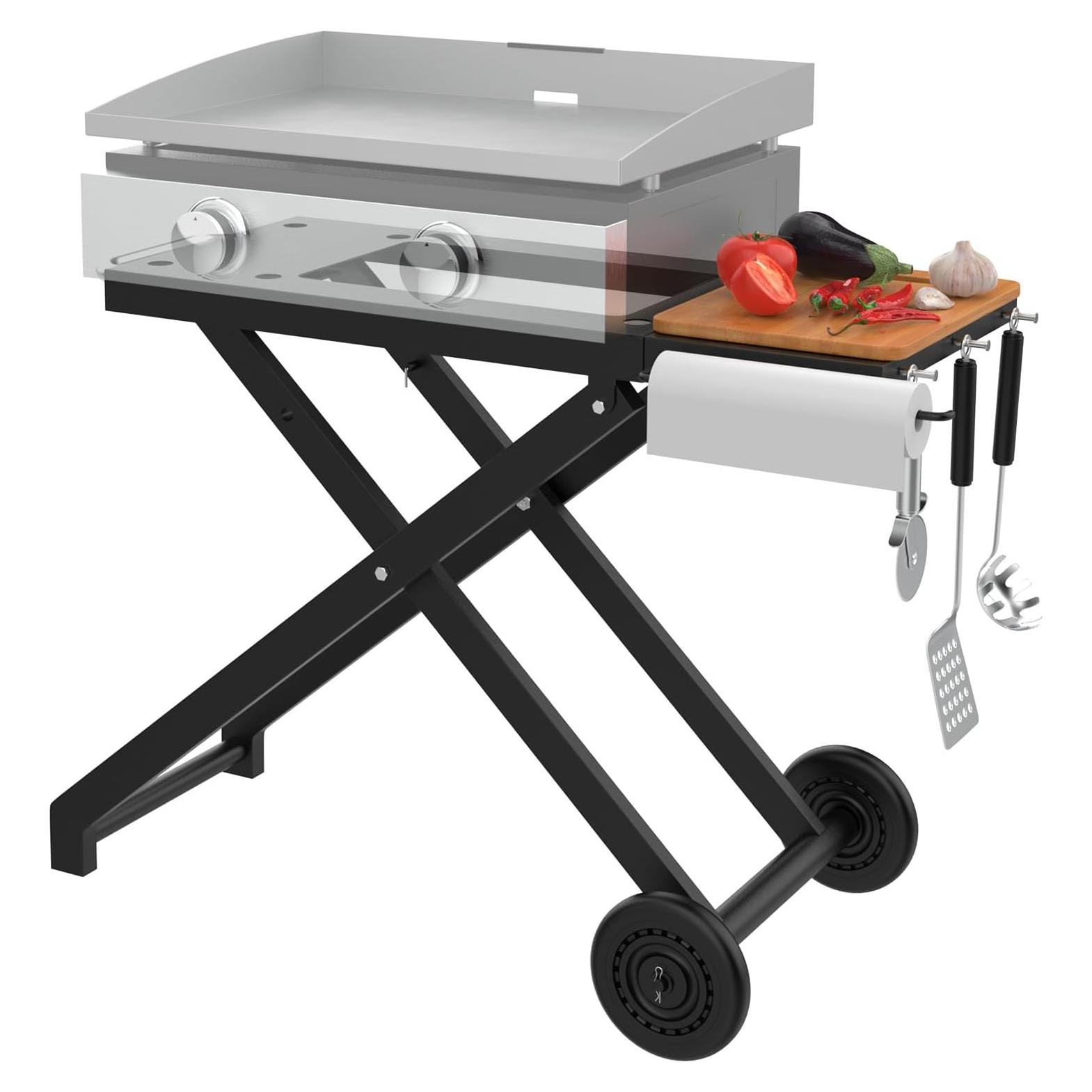 Soporte para Plancha Blackstone 17/22" - Carrito Plegable BBQ Future