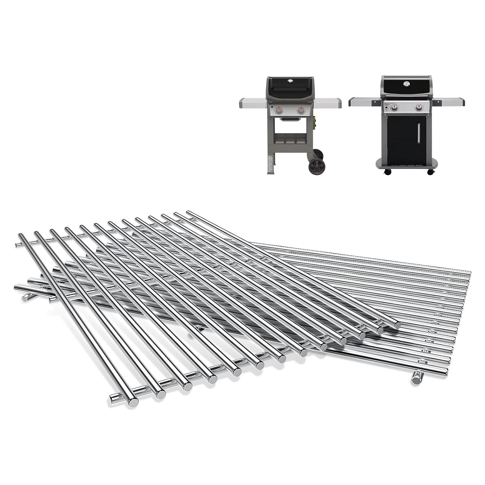 Rejillas de Acero Inoxidable 304 QuliMetal para Parrillas Weber Spirit 200