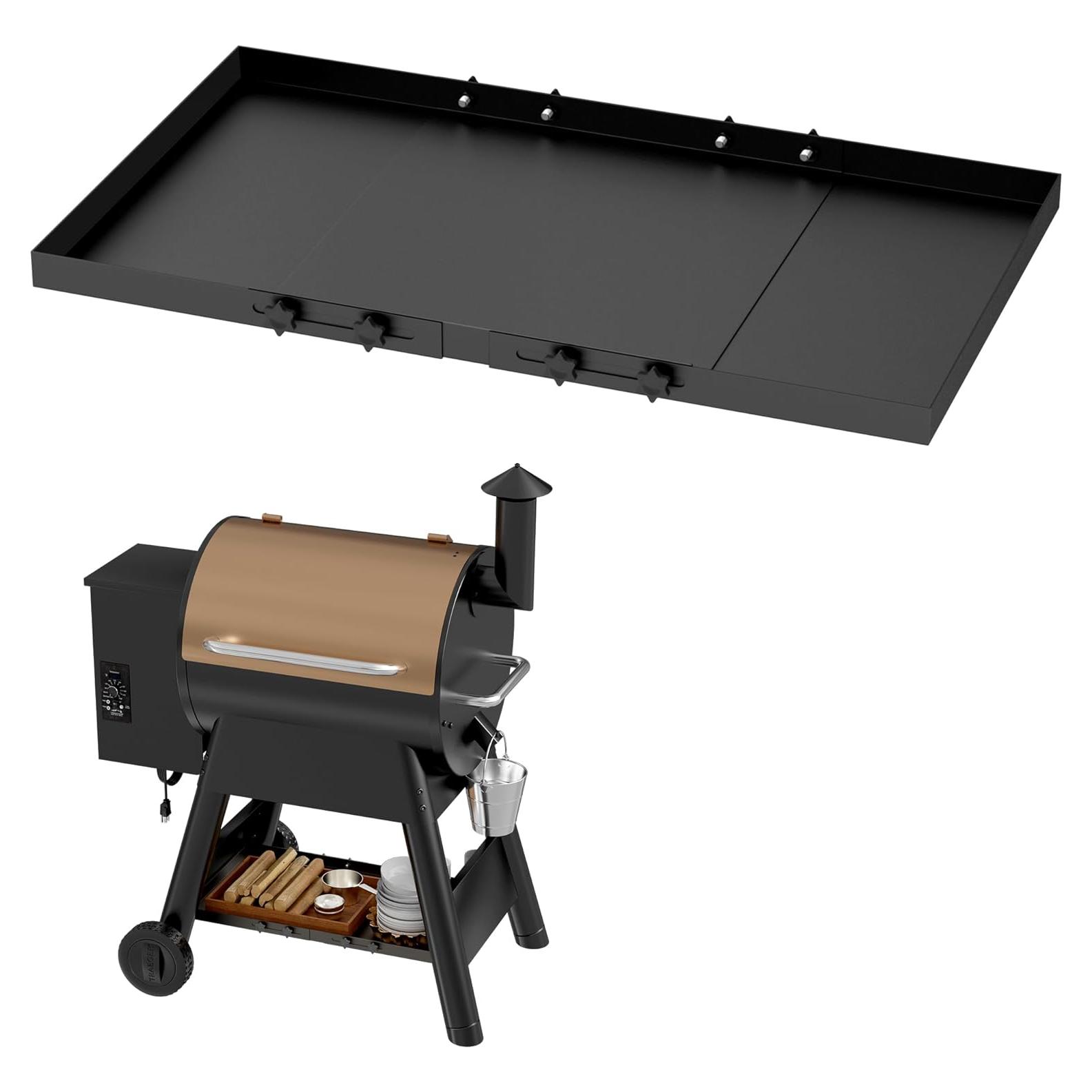 Estante de Almacenamiento Ajustable DELSbbq para Parrilla Traeger Pro 22/575