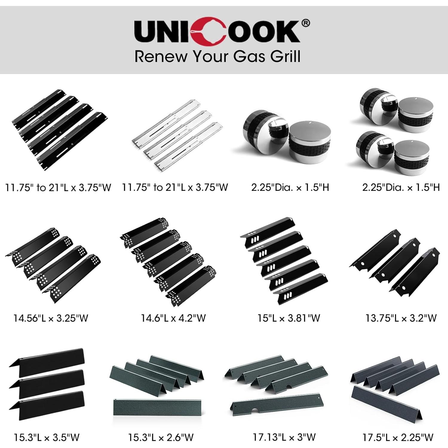 Placas de Calor Ajustables Unicook 29.85-53.34 cm para Parrilla