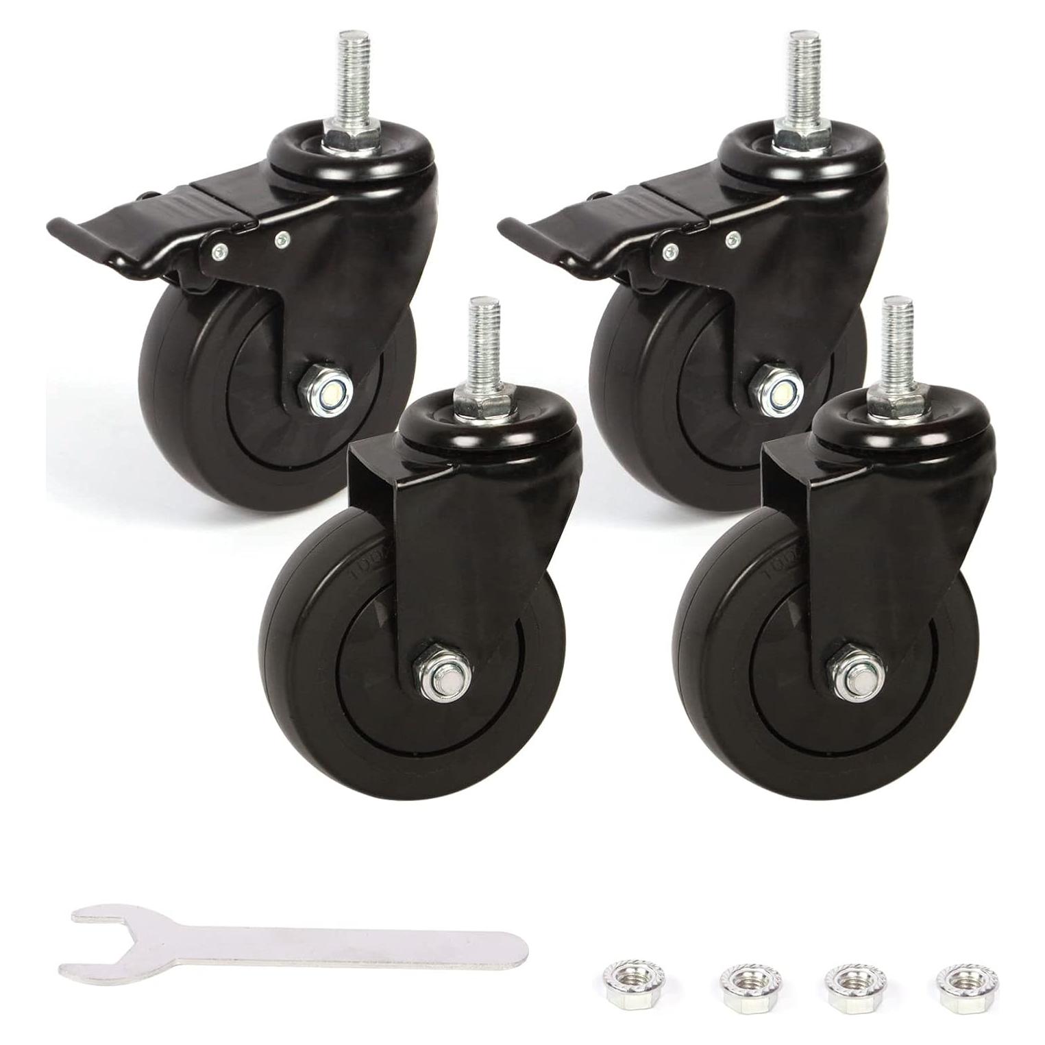 Juego de Ruedas Giratorias Vankey 10cm para Kamado Joe III