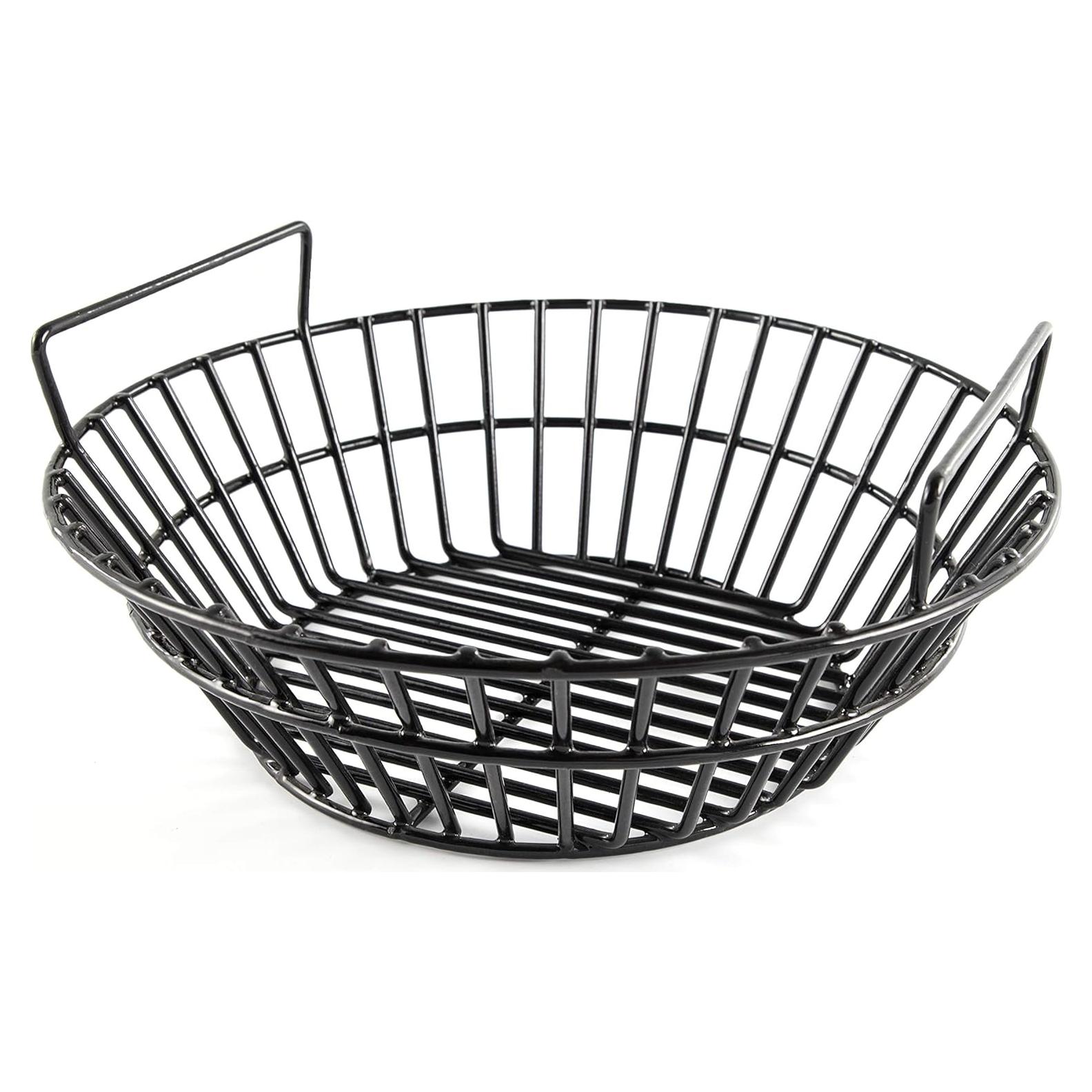 Cesta de Ceniza Acero Porcelánico Grande para Parrillas Kamado