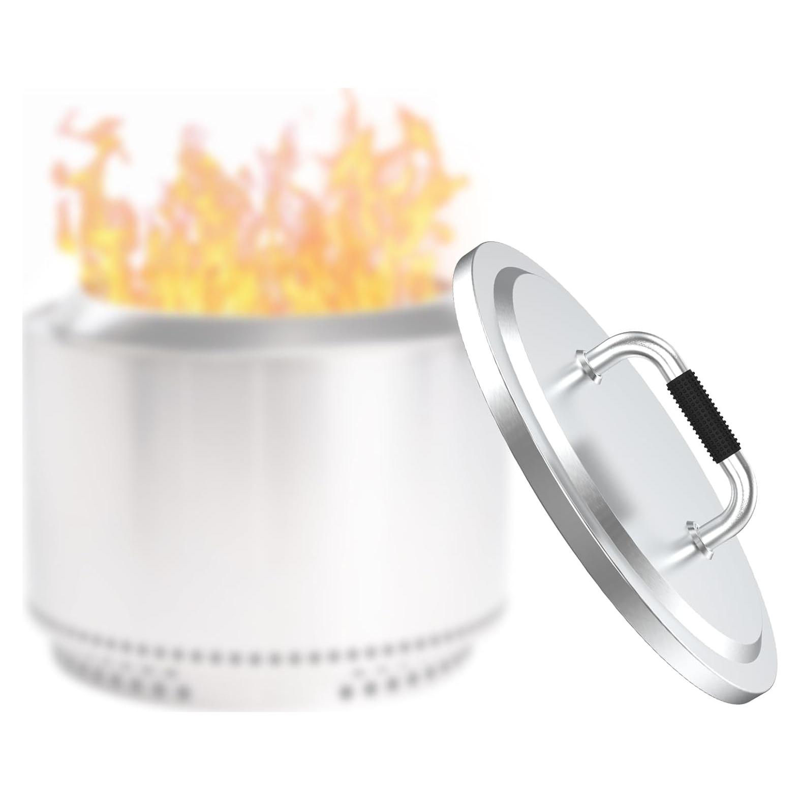 Tapa de Fogón Hisencn 27" Acero Inoxidable para Camping