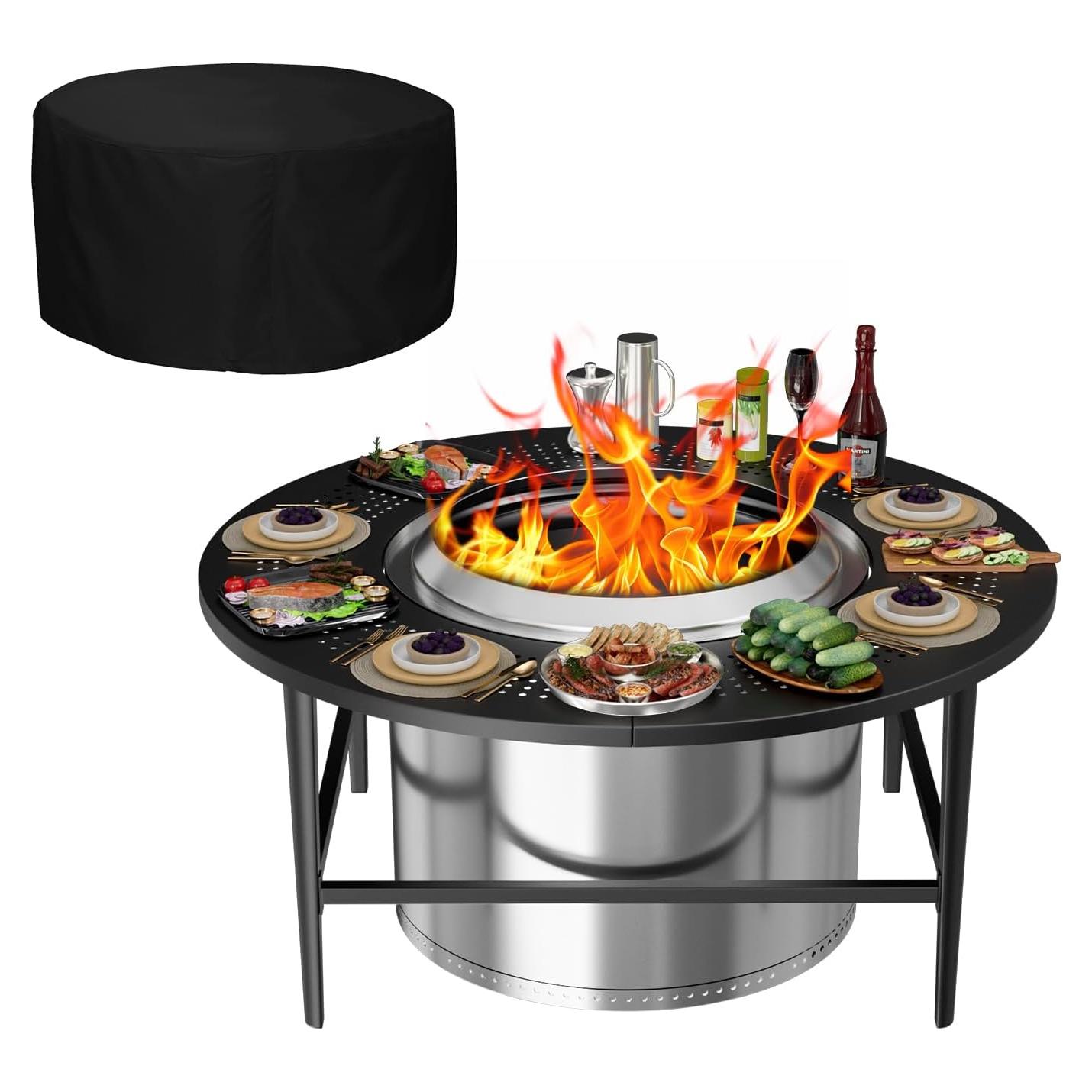 Mesa de Superficie para Fogata Grilleroy 38" para Solo Stove