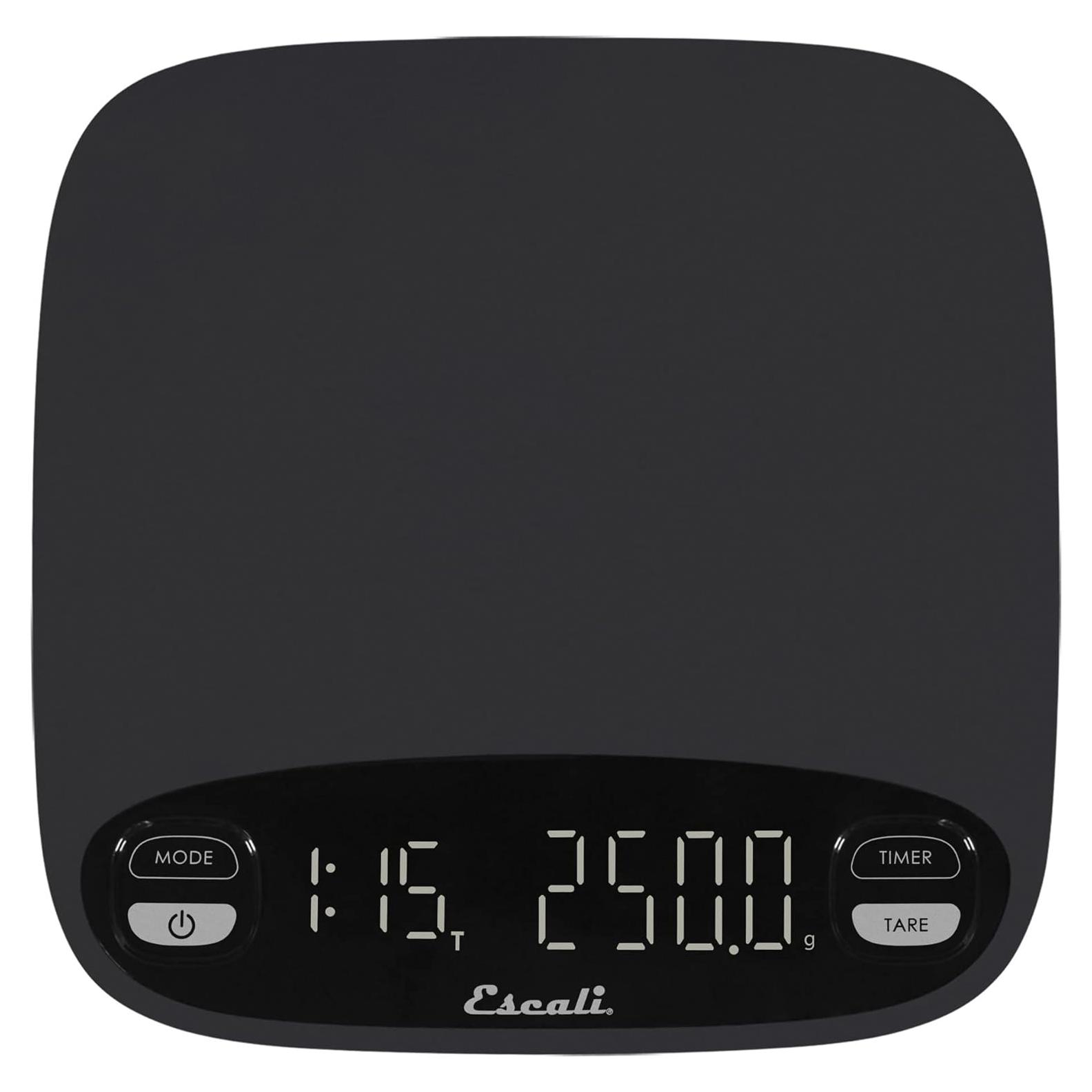 Balanza de Café Escali Versi 3000g Recargable LED Negra