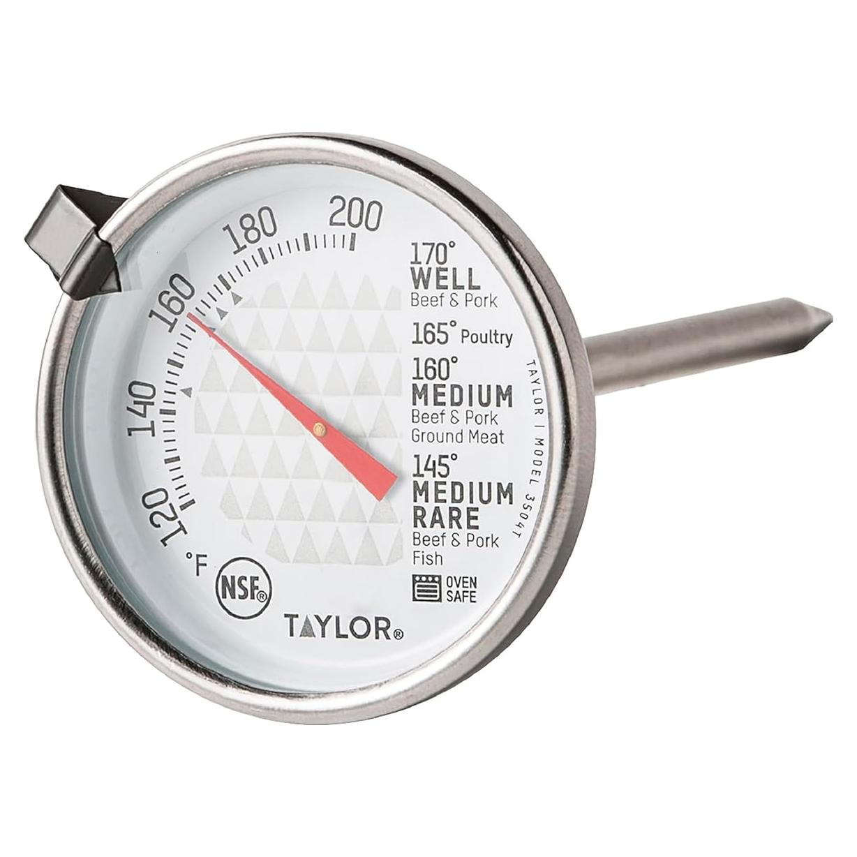 Termómetro de Cocina Taylor Leave-In Acero Inoxidable 5.08 cm