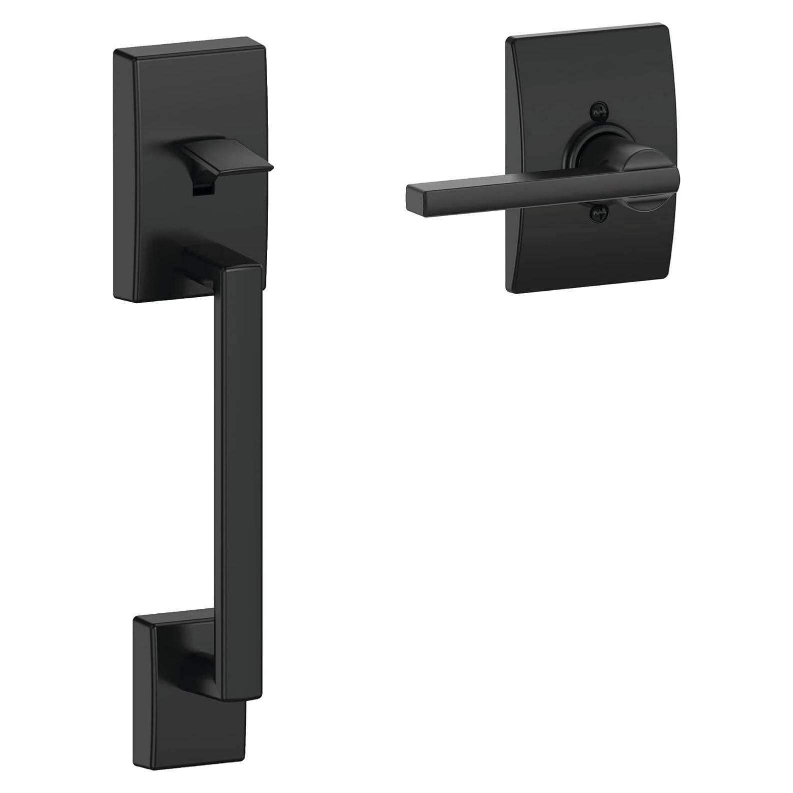 Manija de Entrada Frontal Schlage FE285 CEN 622 LAT, Negro Mate
