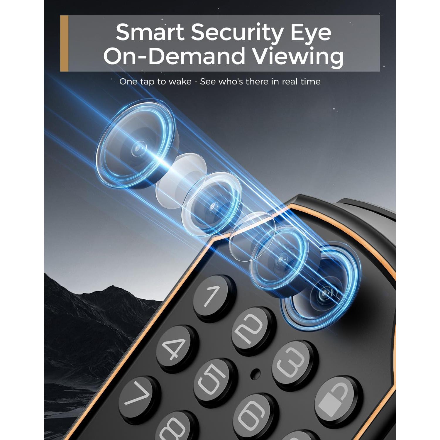 Cerradura Inteligente WiFi ARPHA D289+H100-NEW con Cámara y Huella