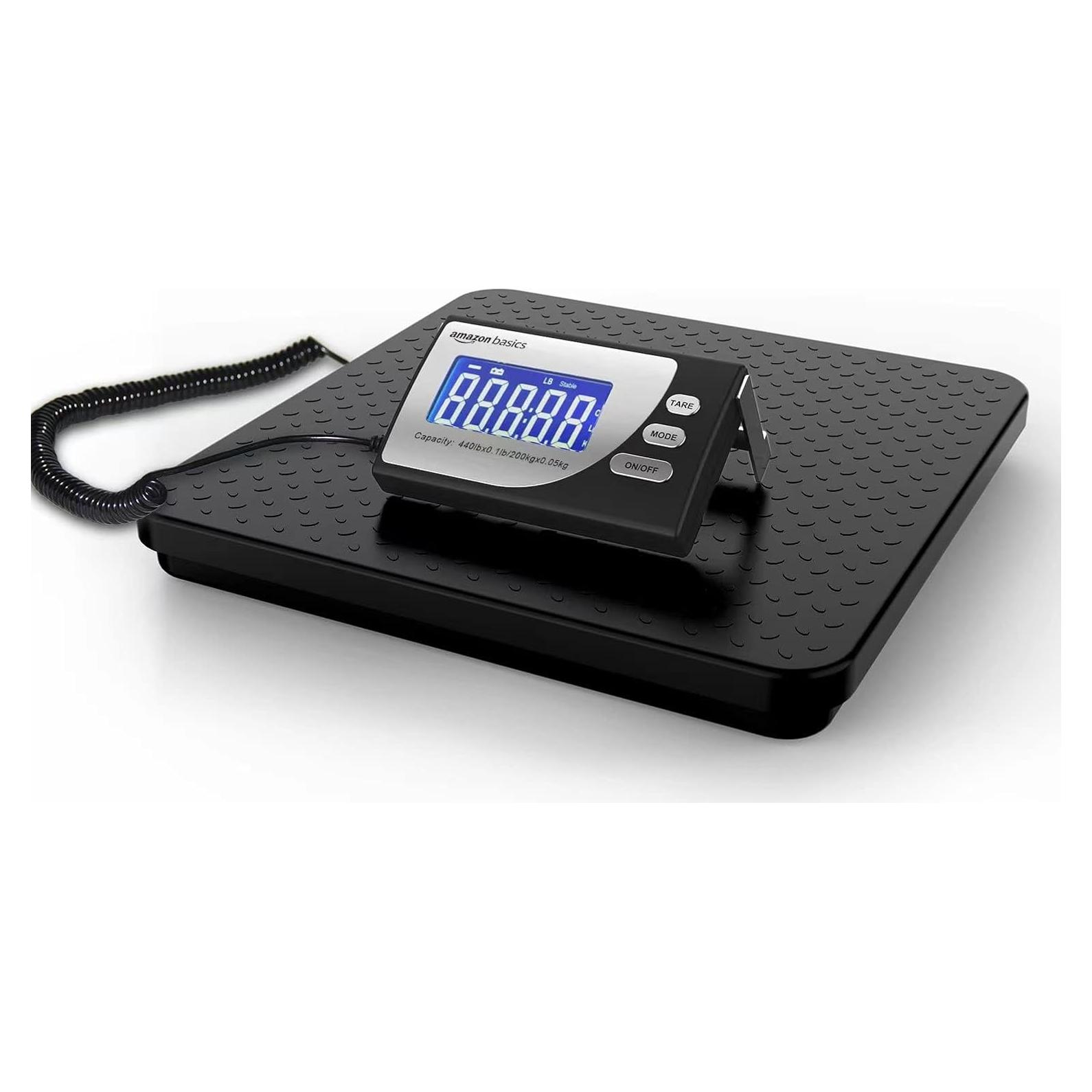 Báscula Postal Digital Amazon Basics 200 kg Plataforma Aluminio