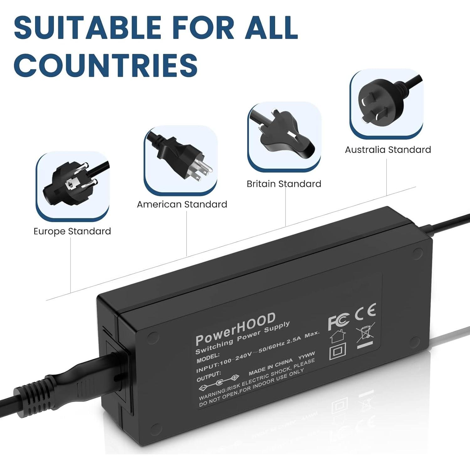 Adaptador 12V AC/DC PowerHOOD para Netgear Orbi 850 Series