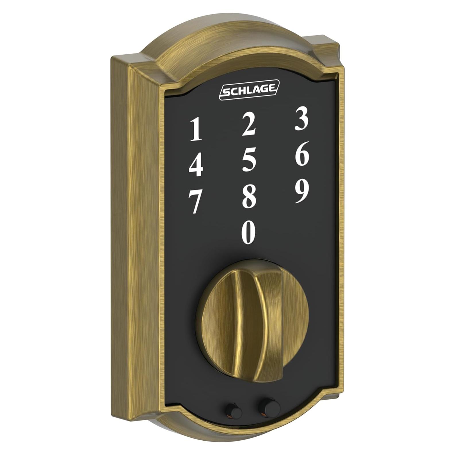 Cerradura Electrónica Sin Llave Schlage BE375 CAM 609 Bronce Antiguo