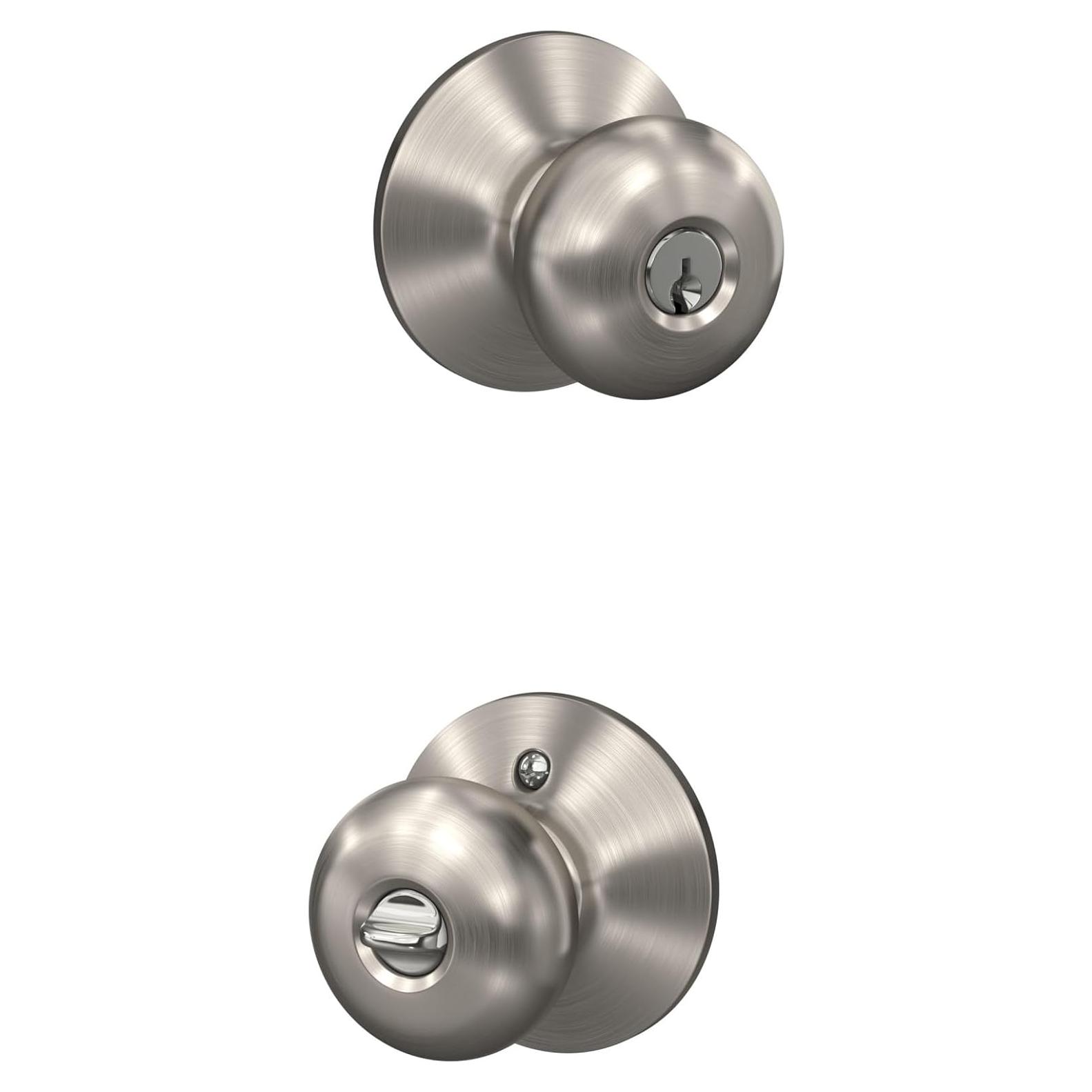 Cerradura de Entrada Schlage F51A PLY 619 Níquel Satinado